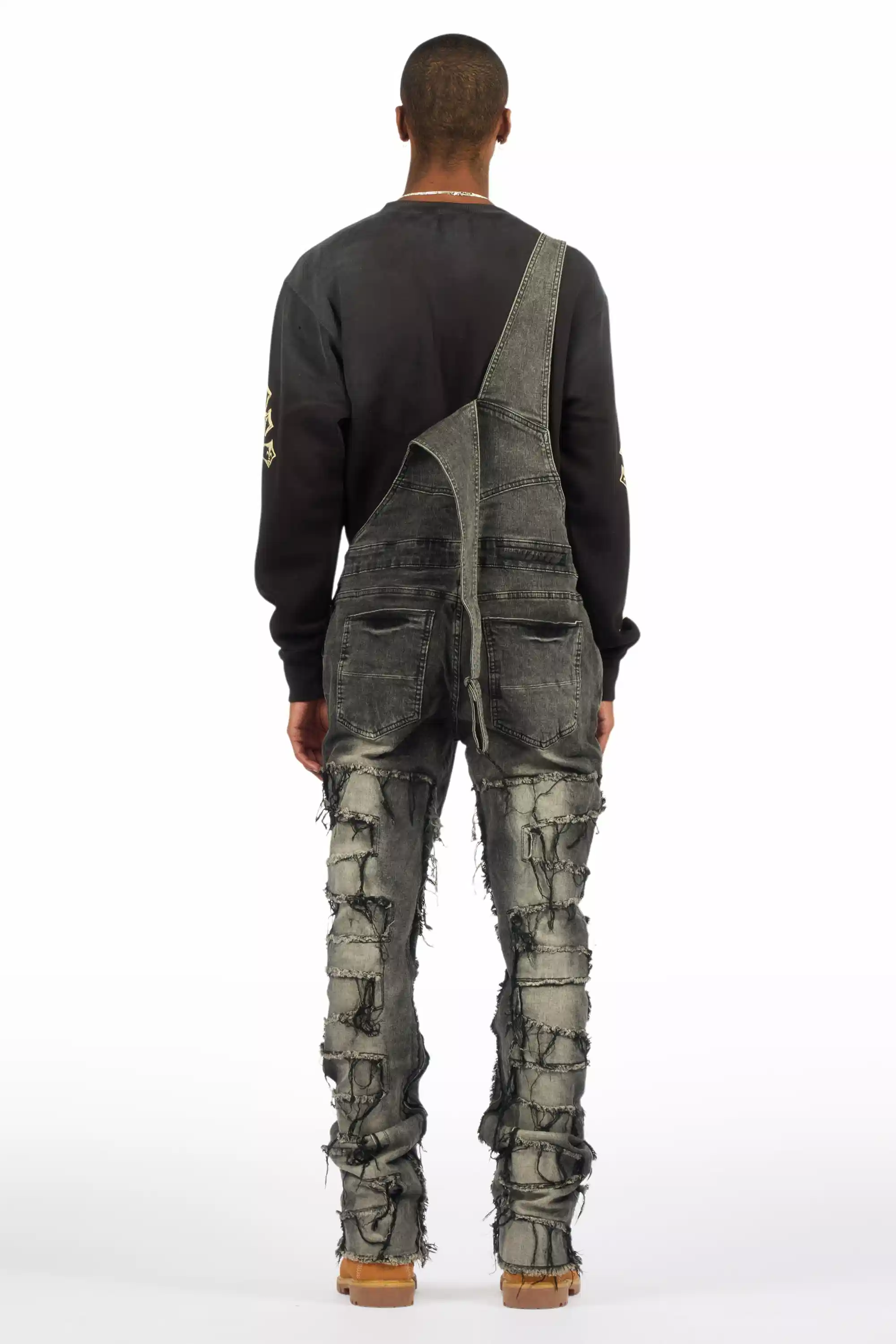 Alfie Grey Denim Overall - Image 7