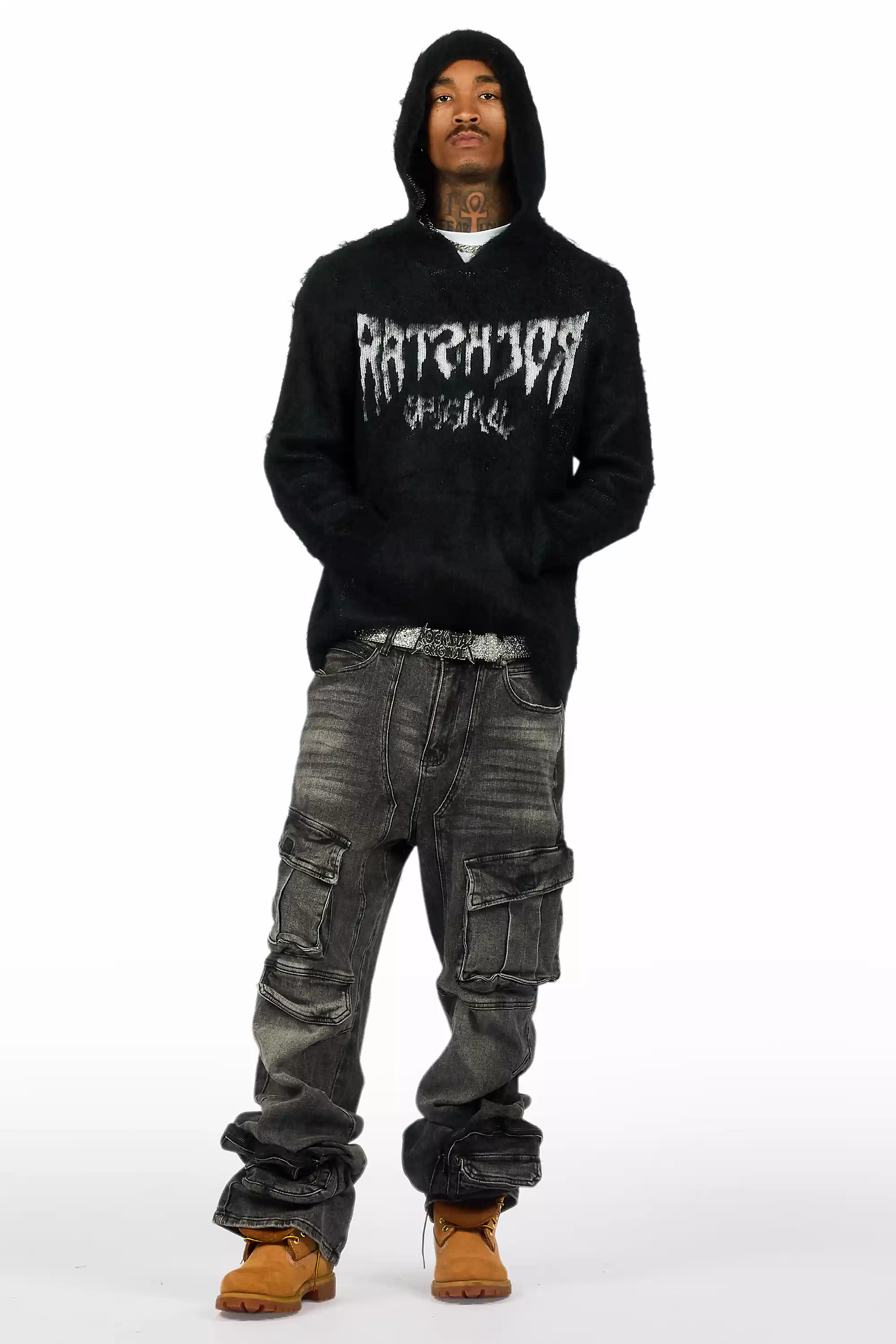 SILAS ROCKSTAR LOGO BELT-SILVER - Image 3