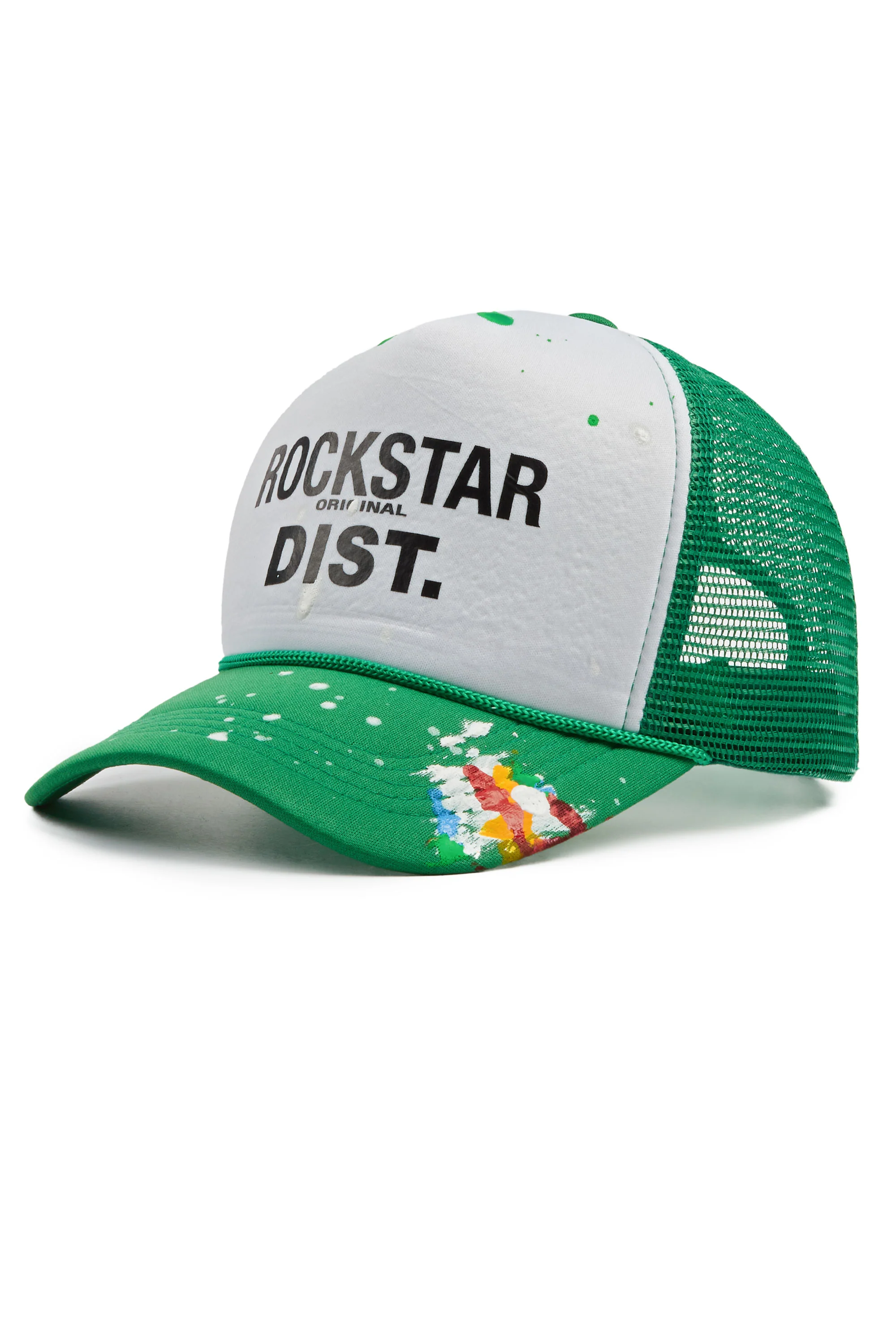 Neptune White/Green Trucker Hat - Image 2