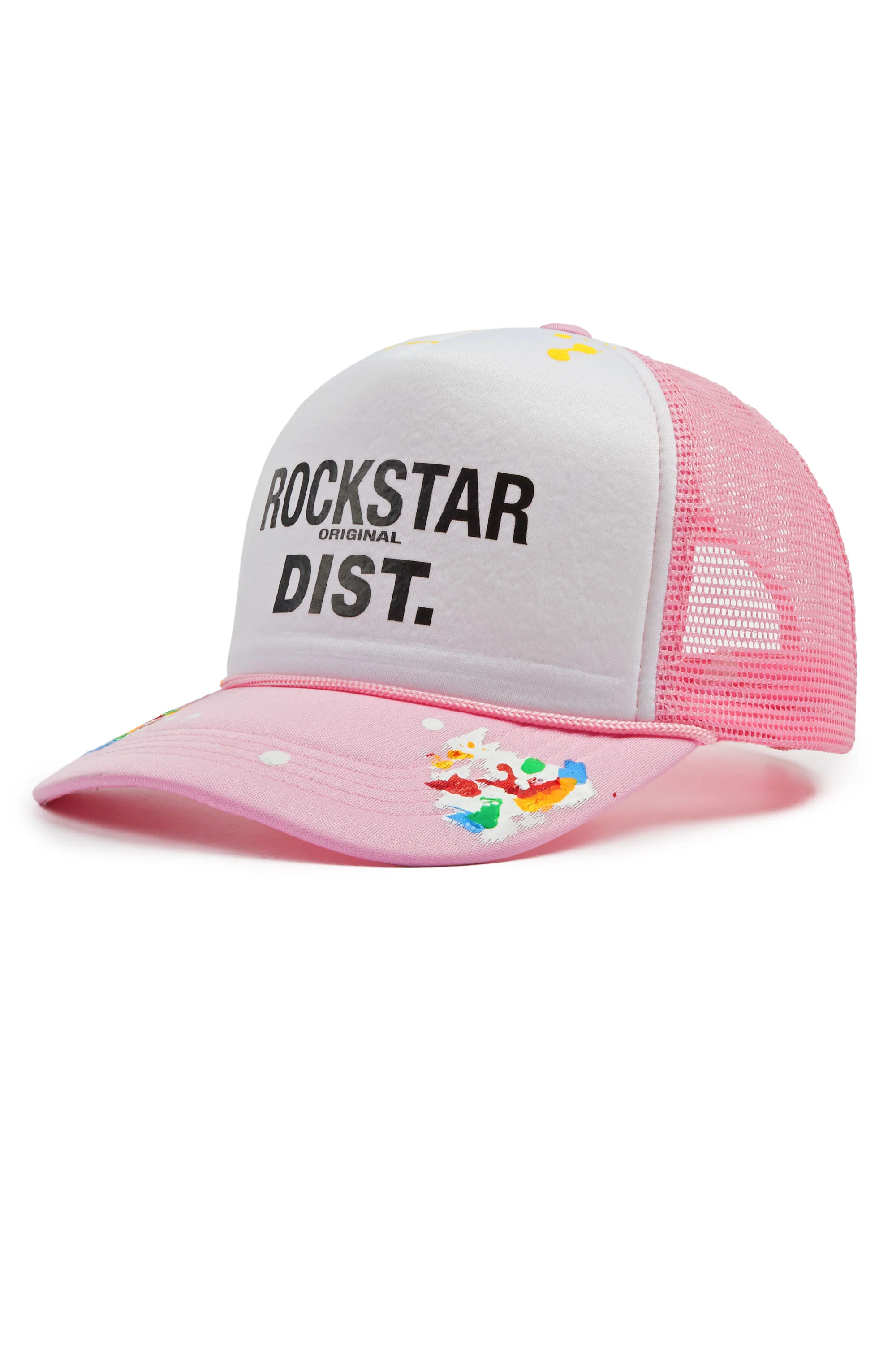 Neptune White/ Light Pink Trucker Hat - Image 2