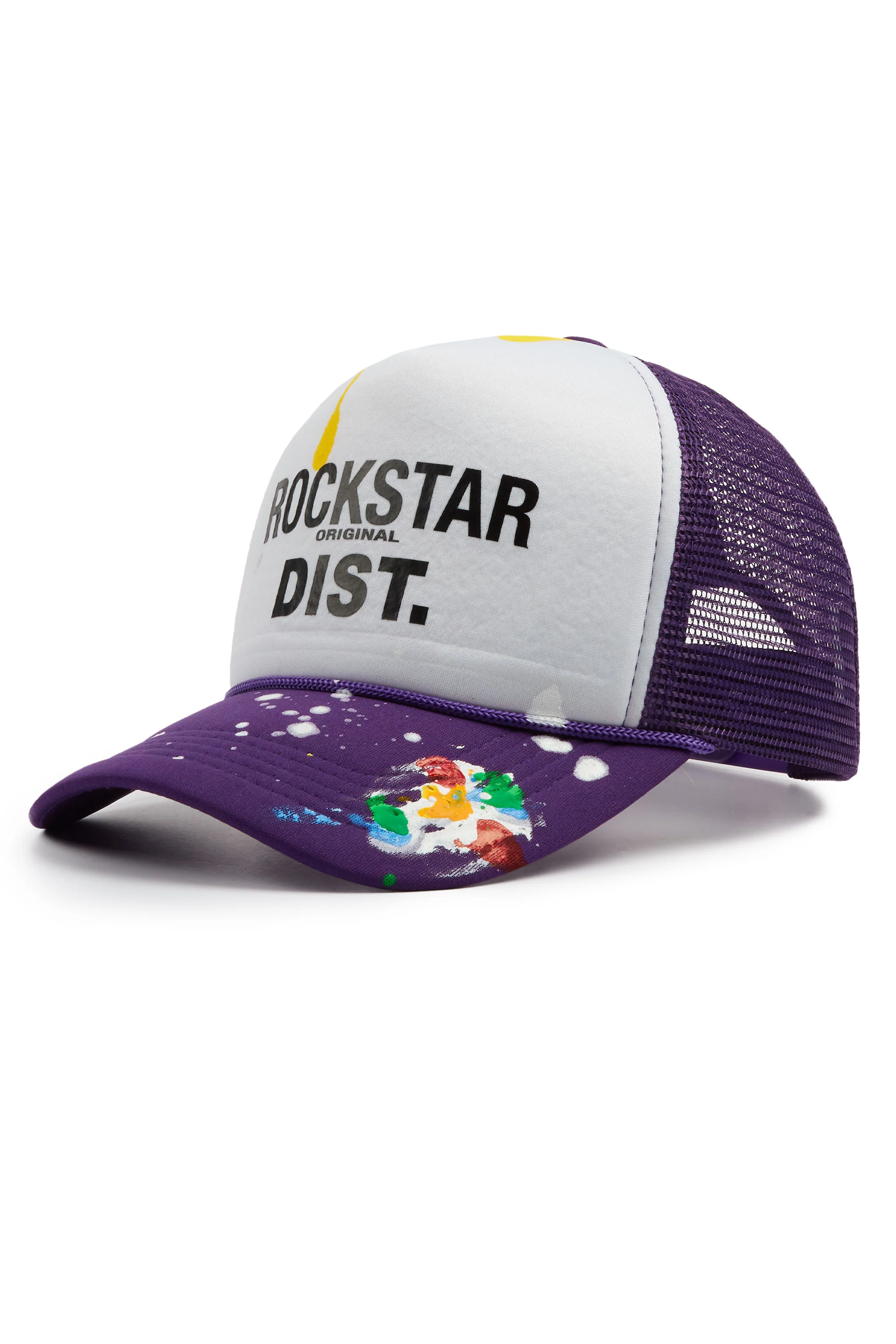 Neptune White/Purple Trucker Hat - Image 2