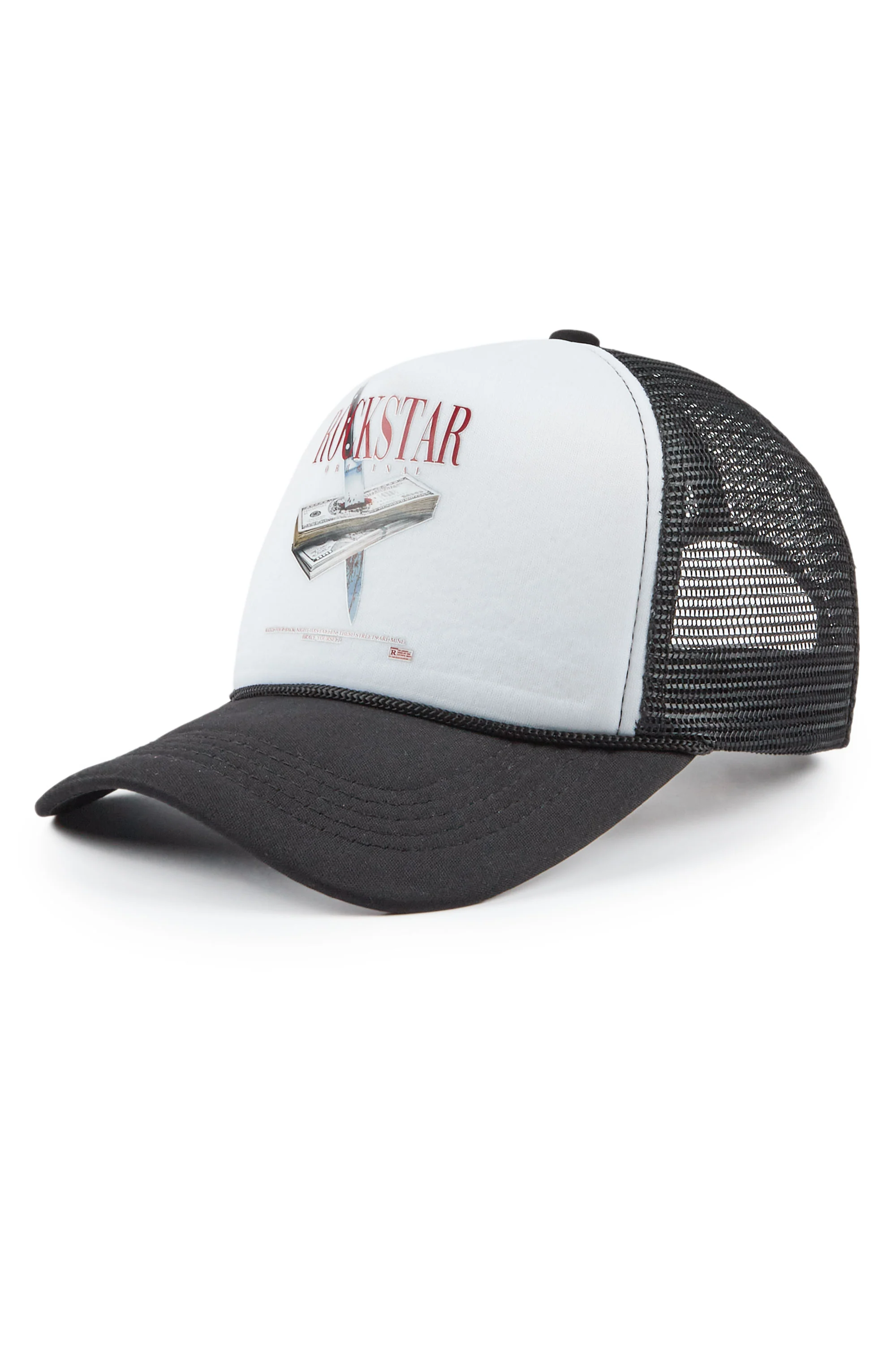 Dayte Nite White/Black Trucker Hat - Image 2
