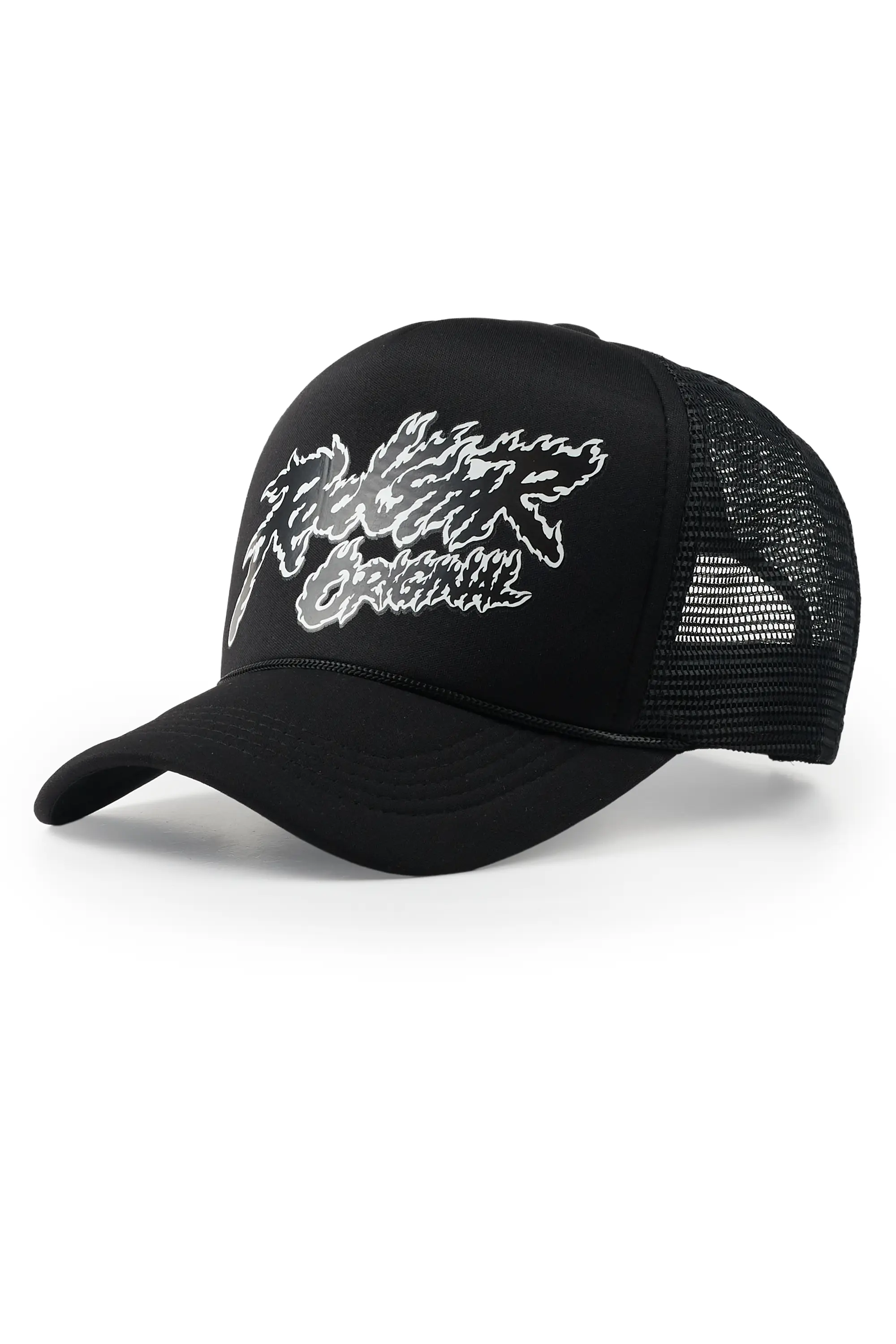 Evert Black Graphic Trucker Hat - Image 3