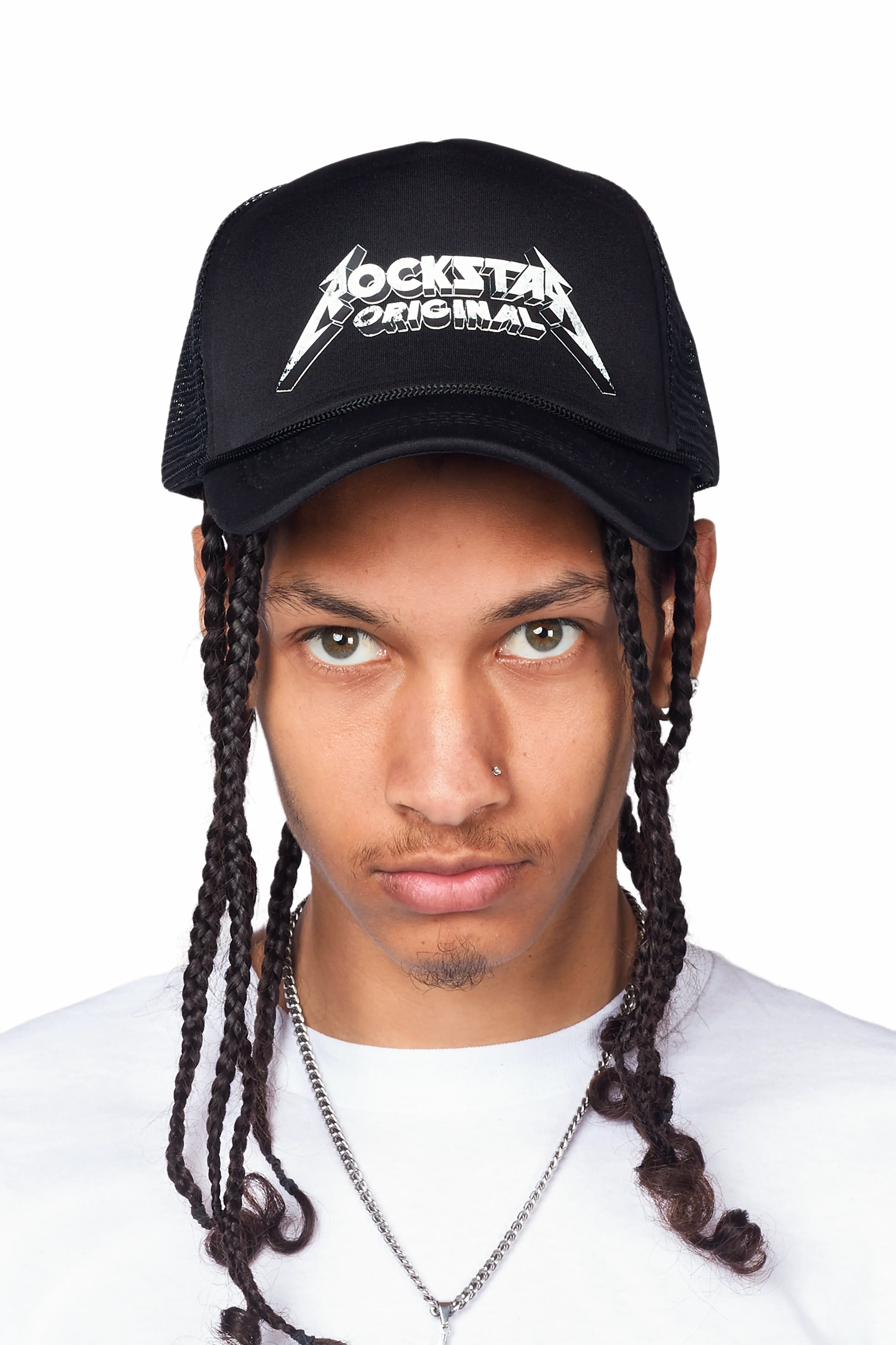Isidro Black Graphic Trucker Hat - Image 2