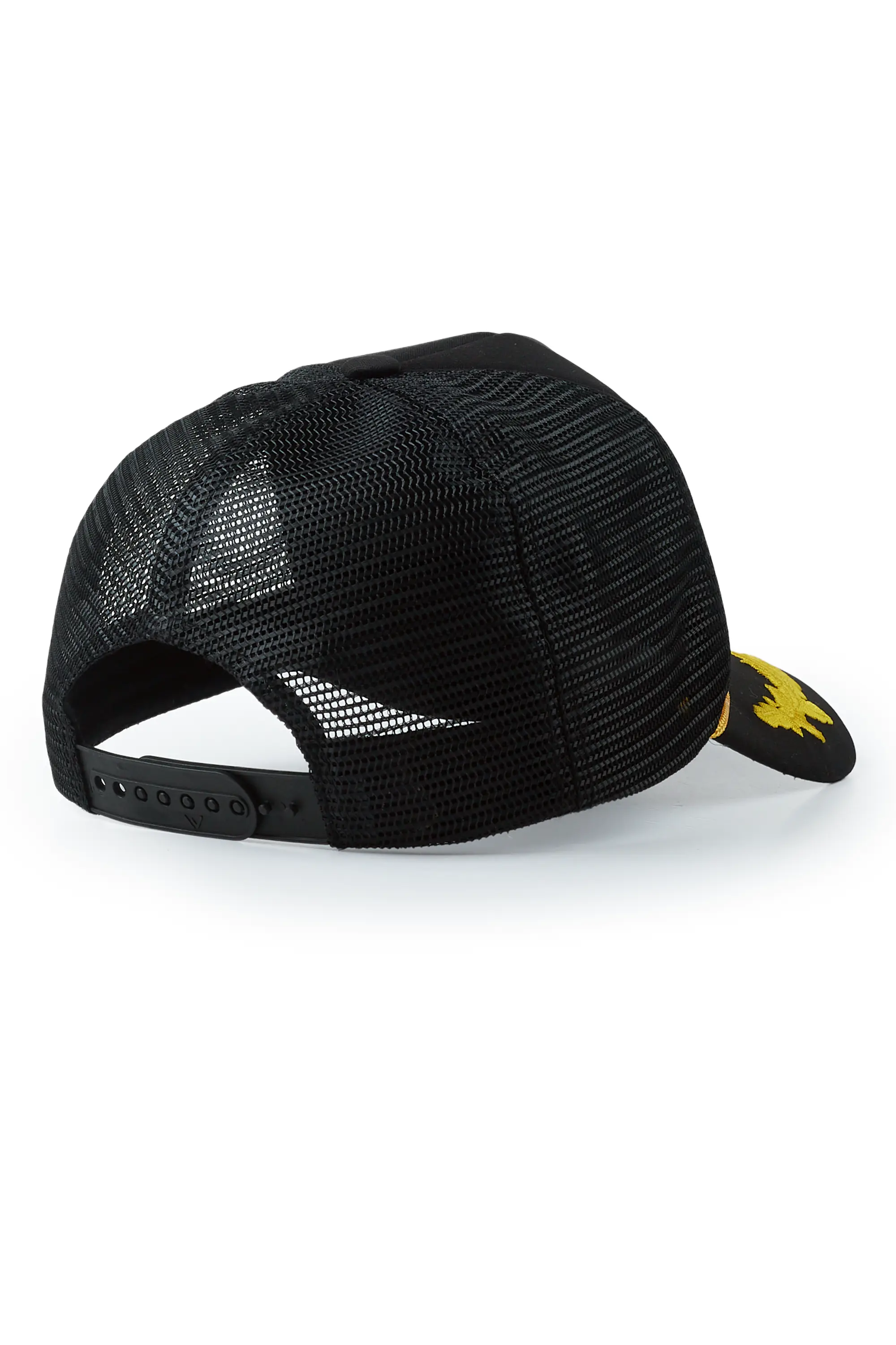 Pardes Black Graphic Trucker Hat - Image 3