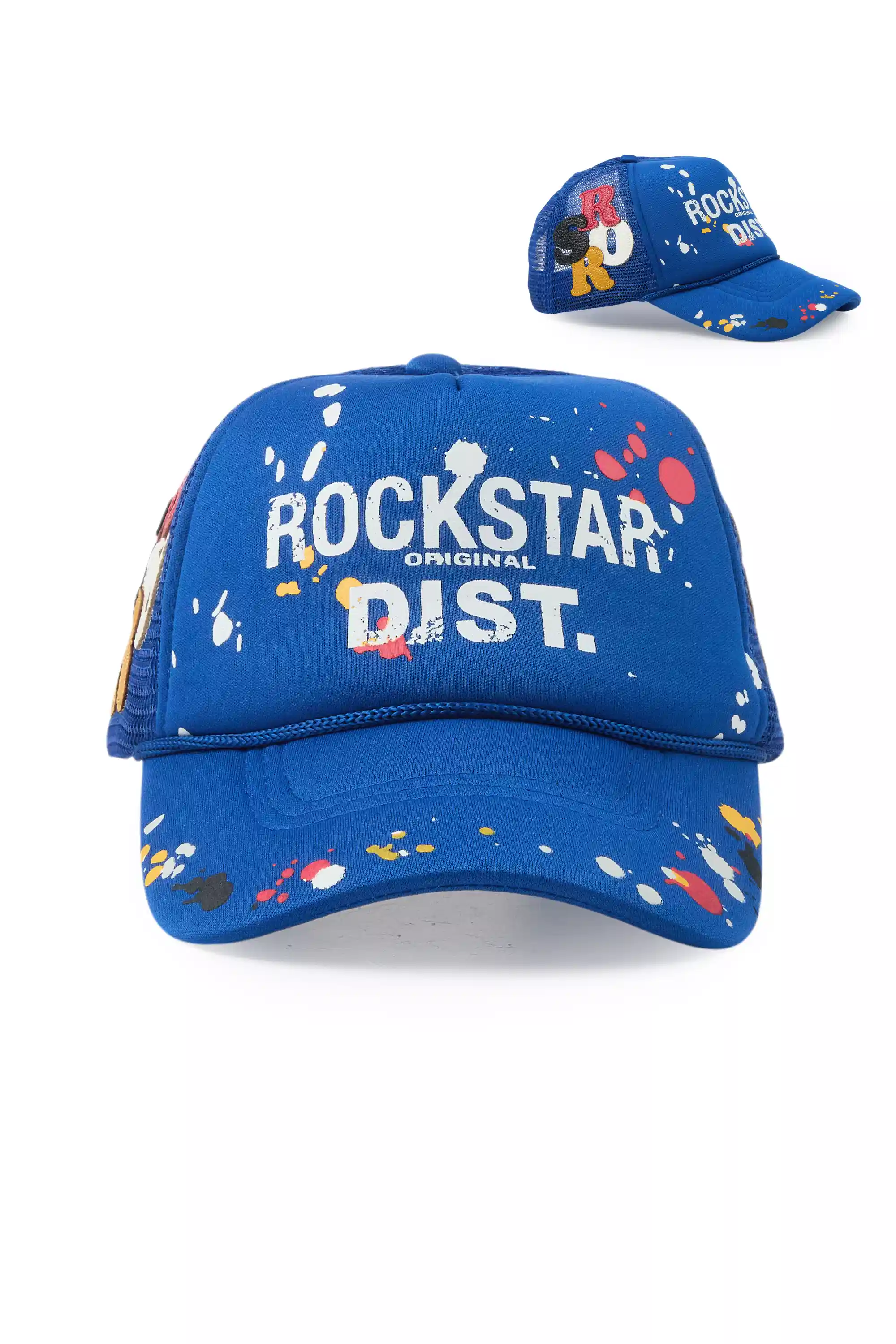 Platon Royal Blue Graphic Trucker Hat
