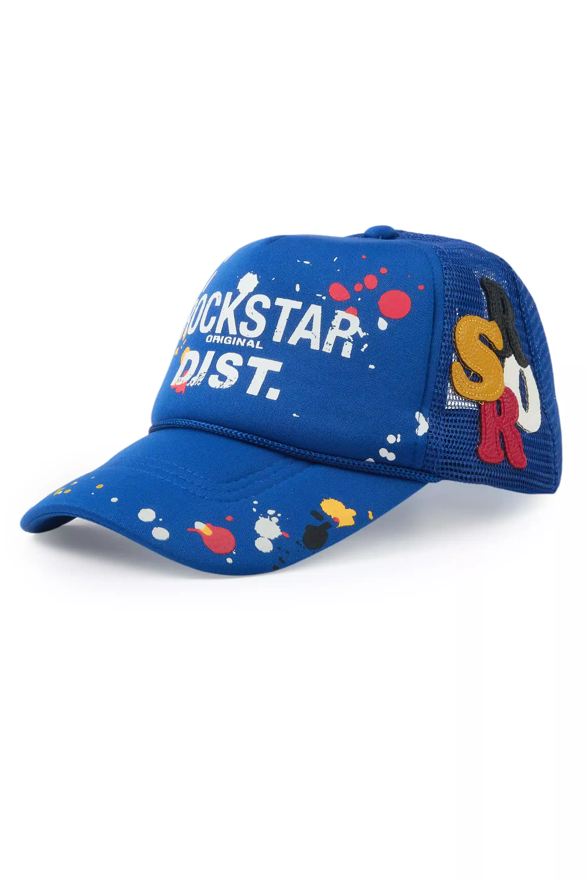 Platon Royal Blue Graphic Trucker Hat - Image 4