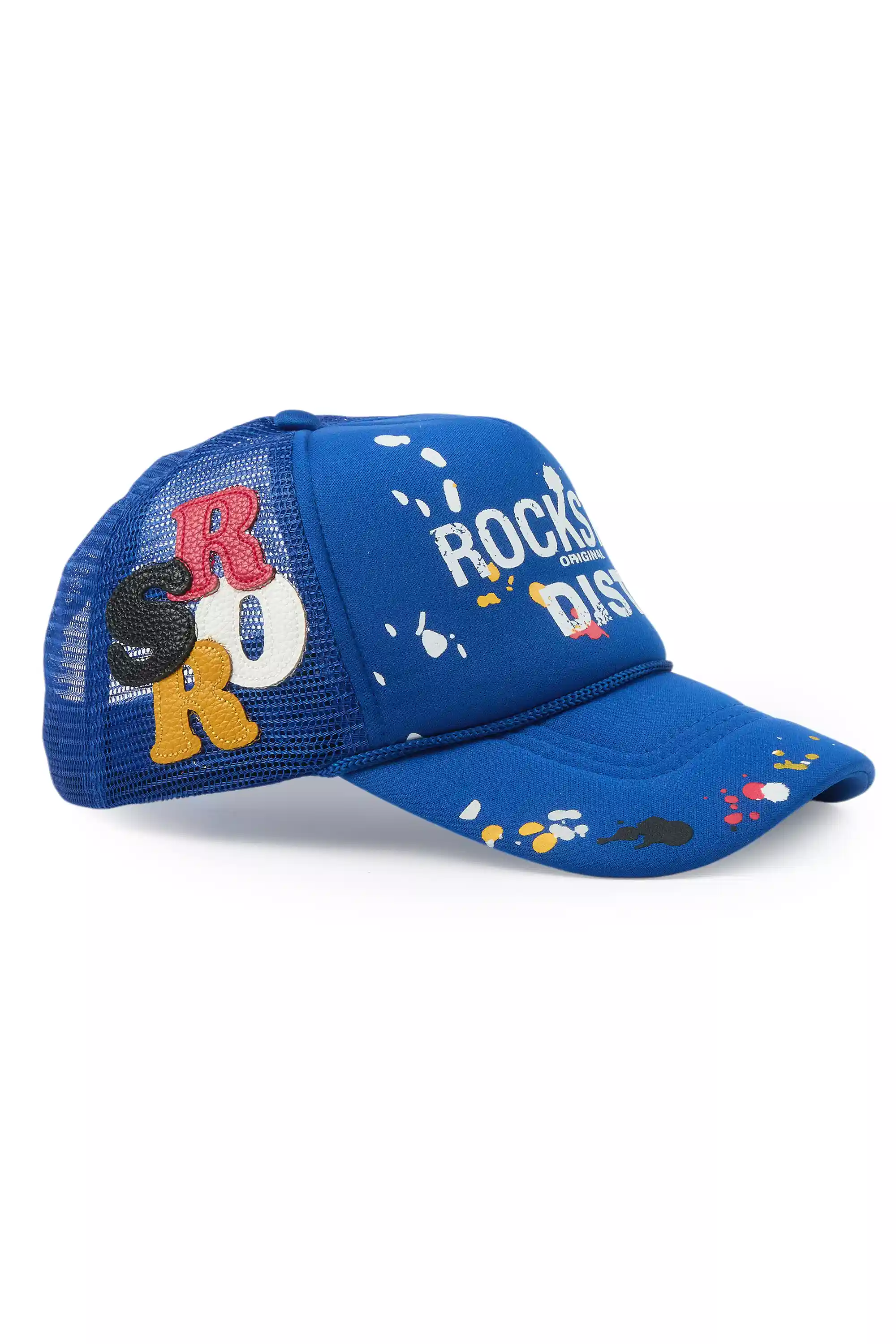 Platon Royal Blue Graphic Trucker Hat - Image 6