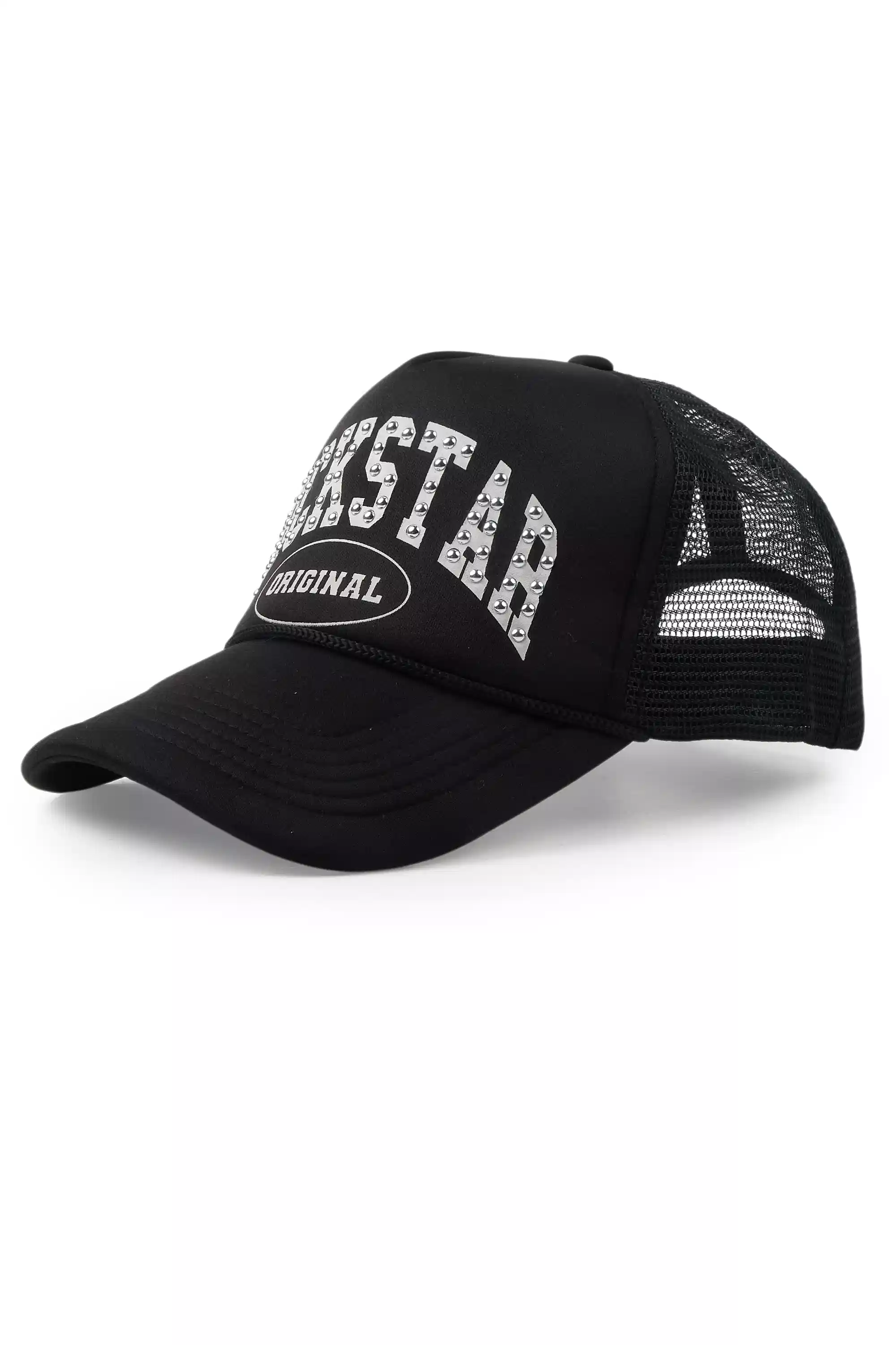 Danil Black Graphic Trucker Hat - Image 8