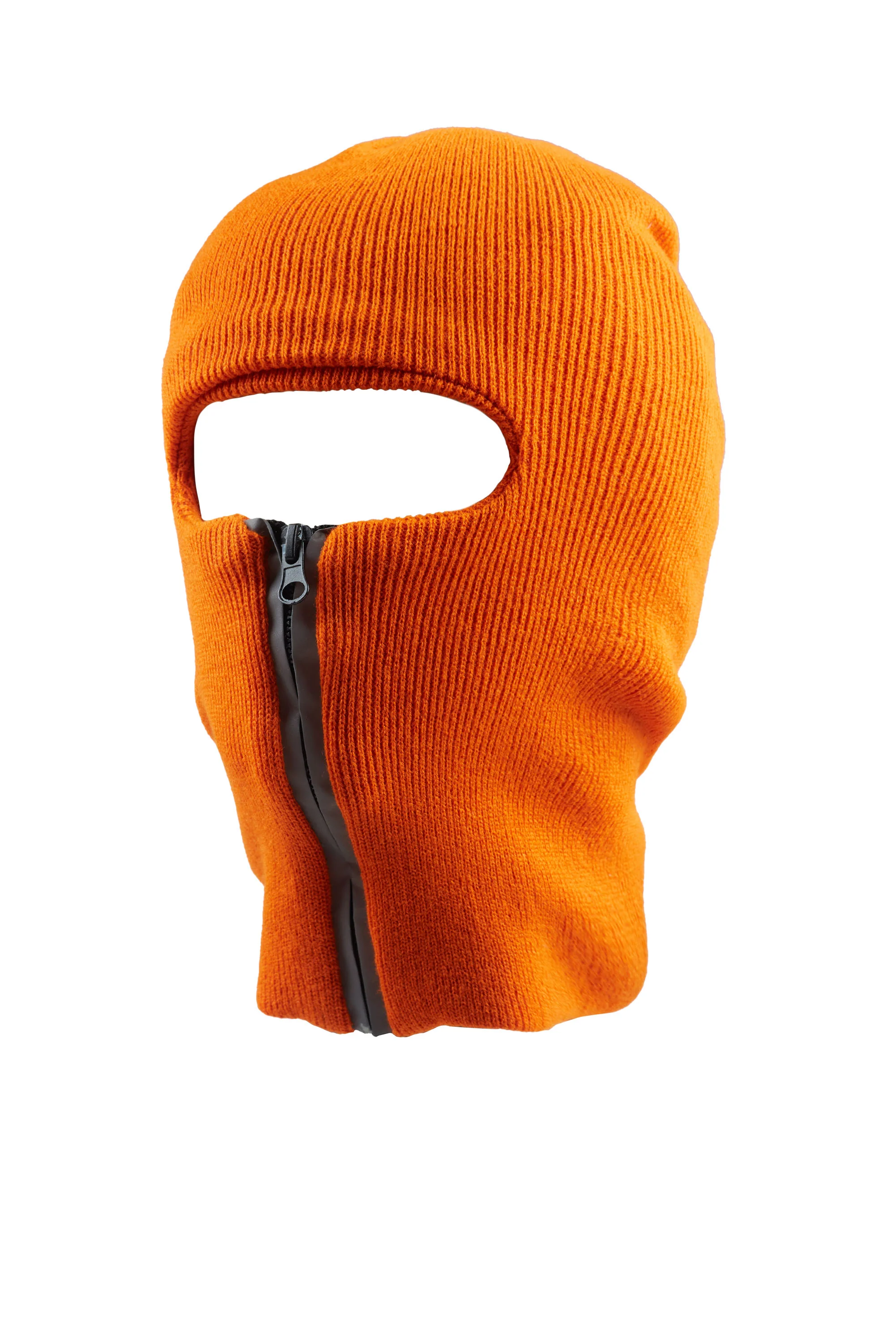 Anzel Orange Zipper Ski Mask - Image 2