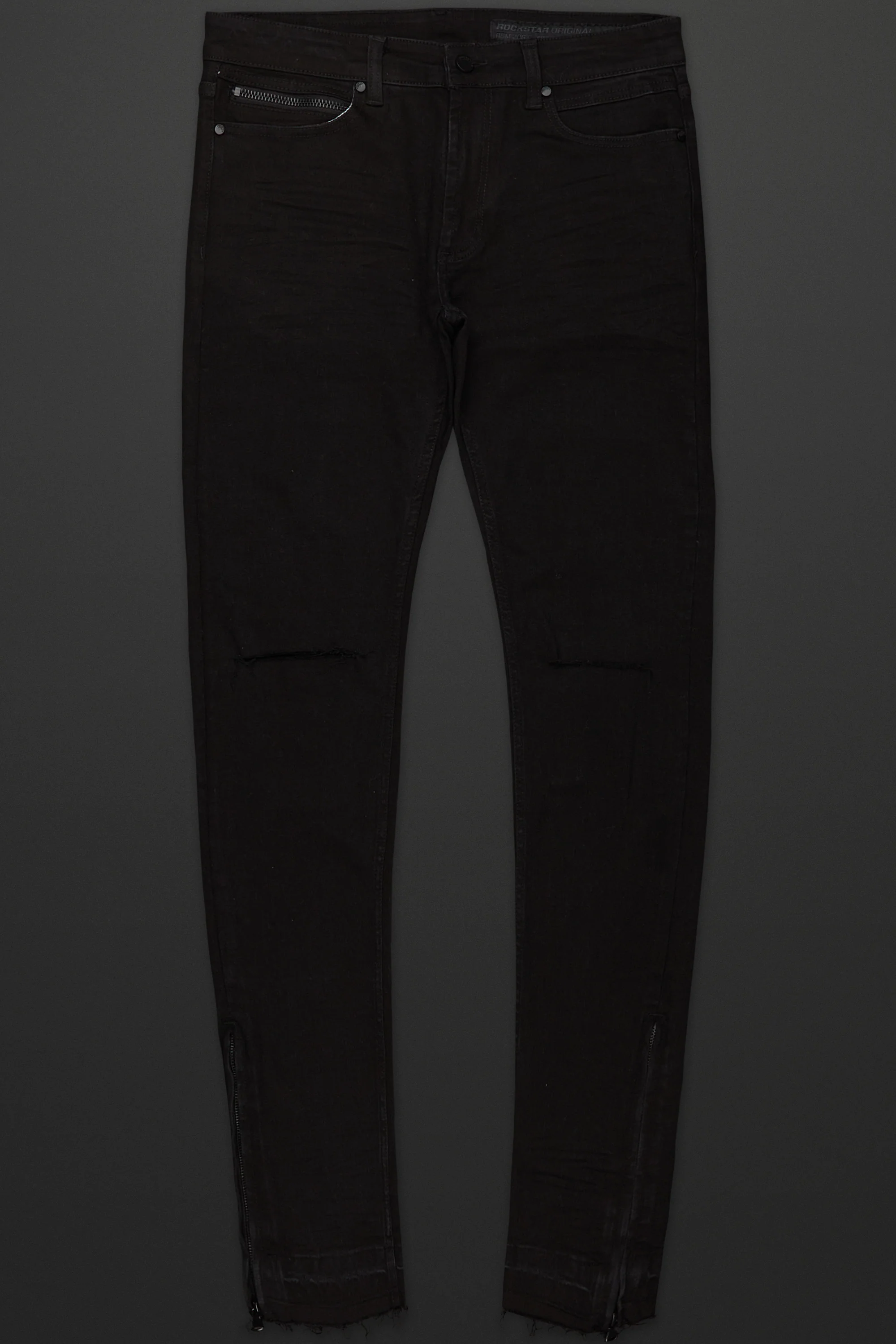 Jaymes Black Stacked Flare Jean - Image 2