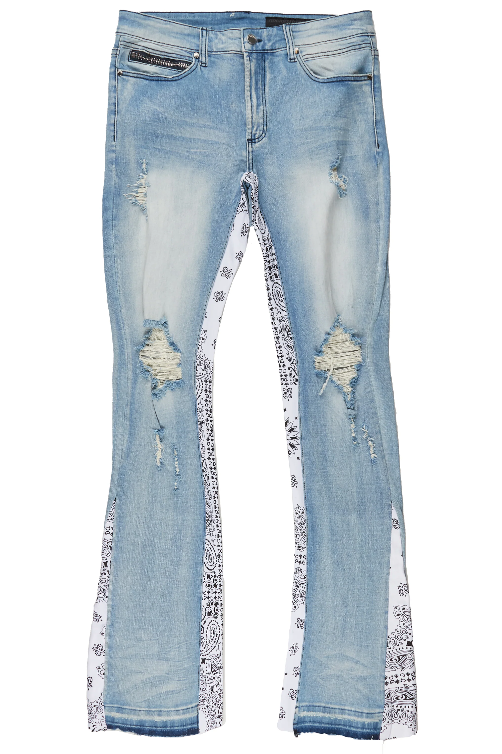 Wiz Blue Stacked Flare Jean - Image 9