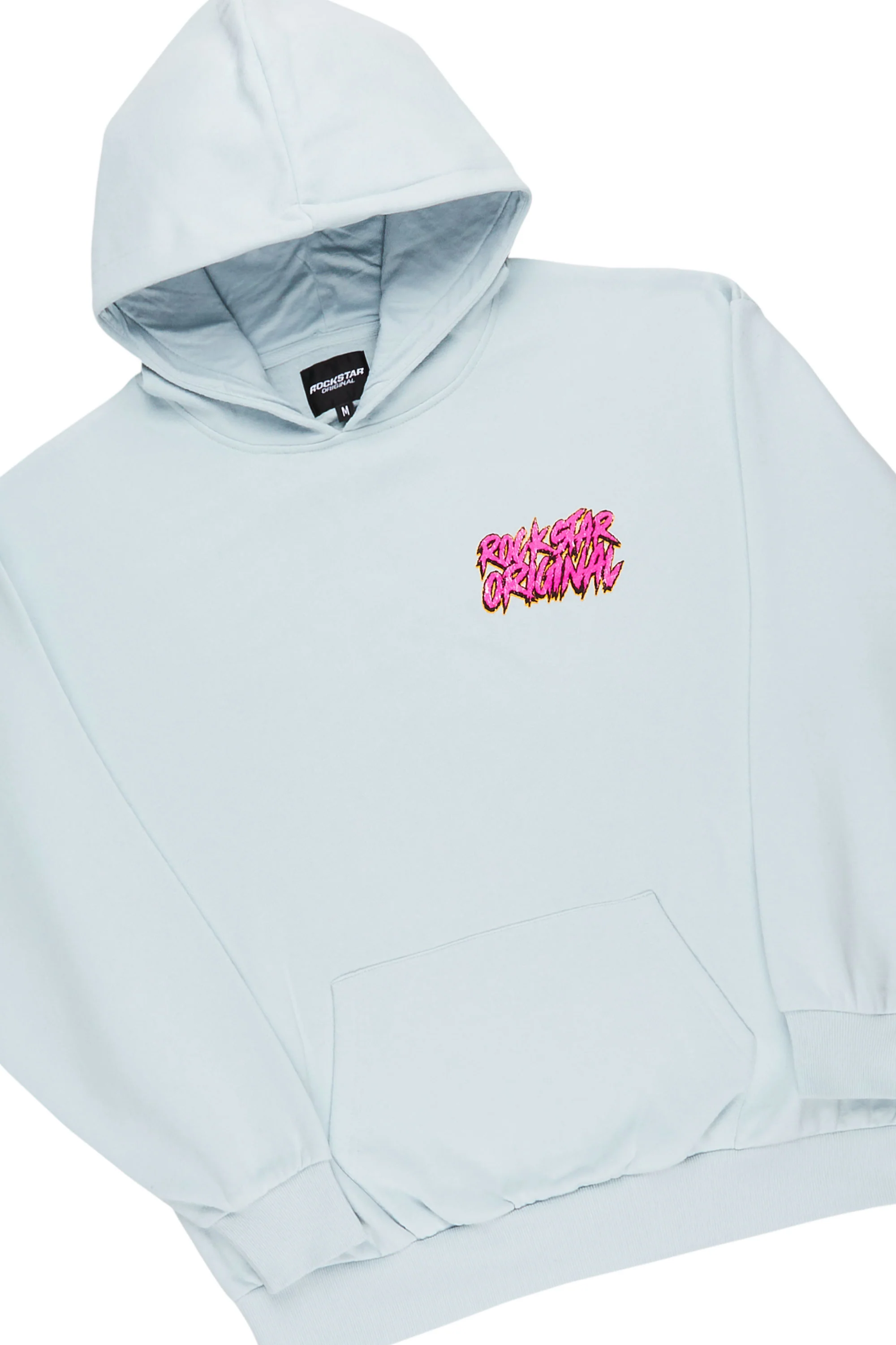 Clava Sky Blue Oversized Hoodie/Flare Trackset - Image 3