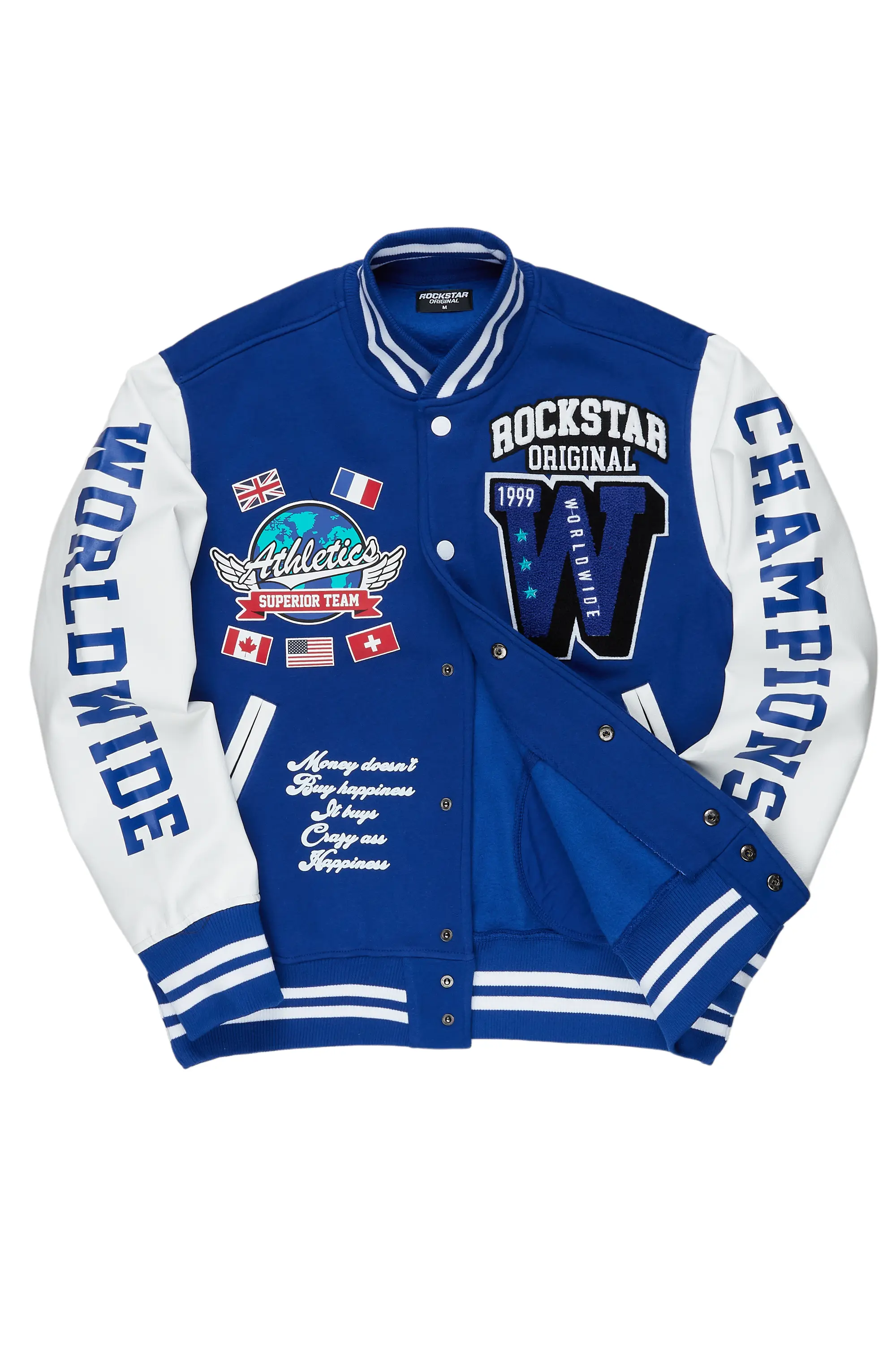 Izumi Blue Varsity Jacket - Image 3