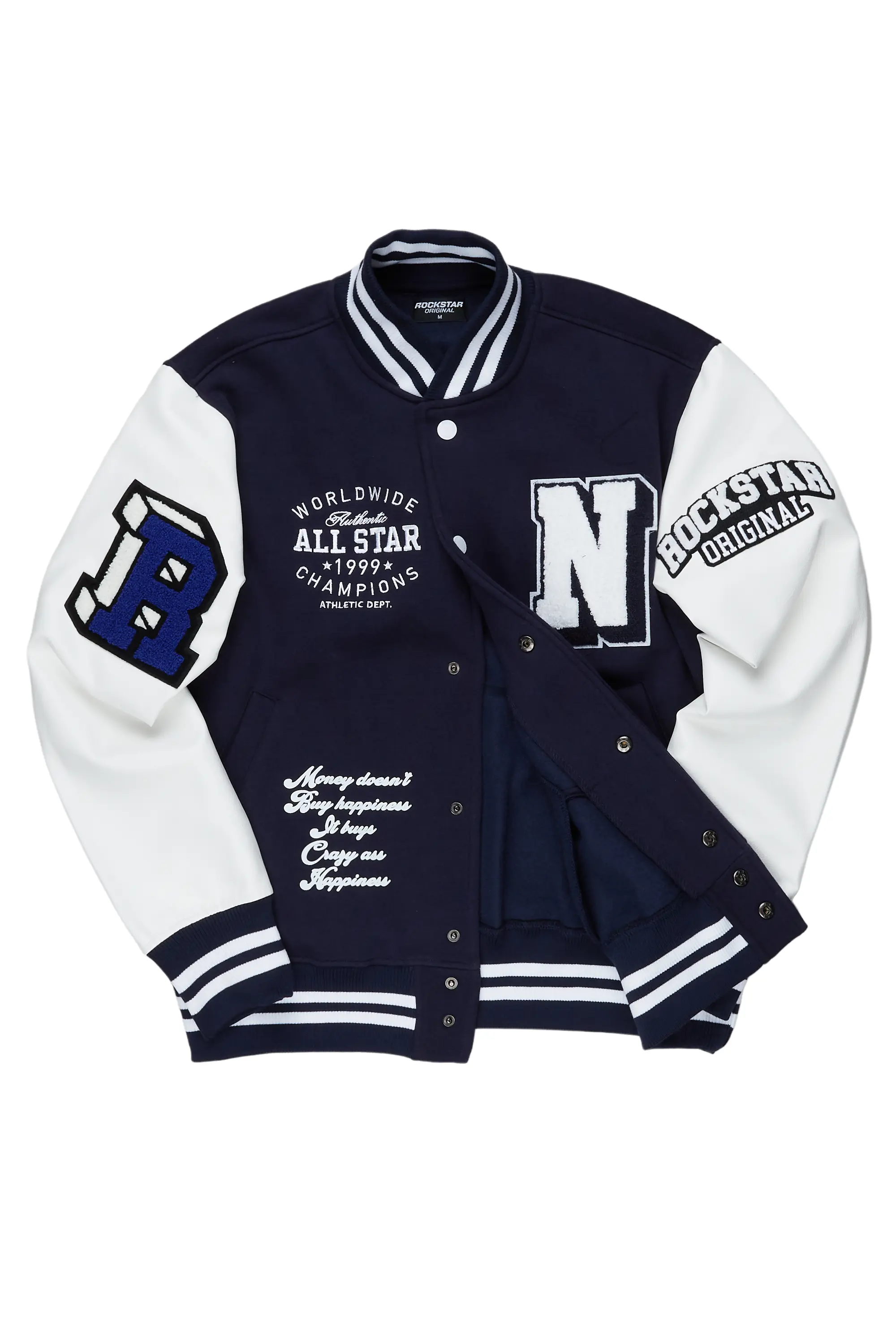 Himiko Navy Varsity Jacket - Image 3