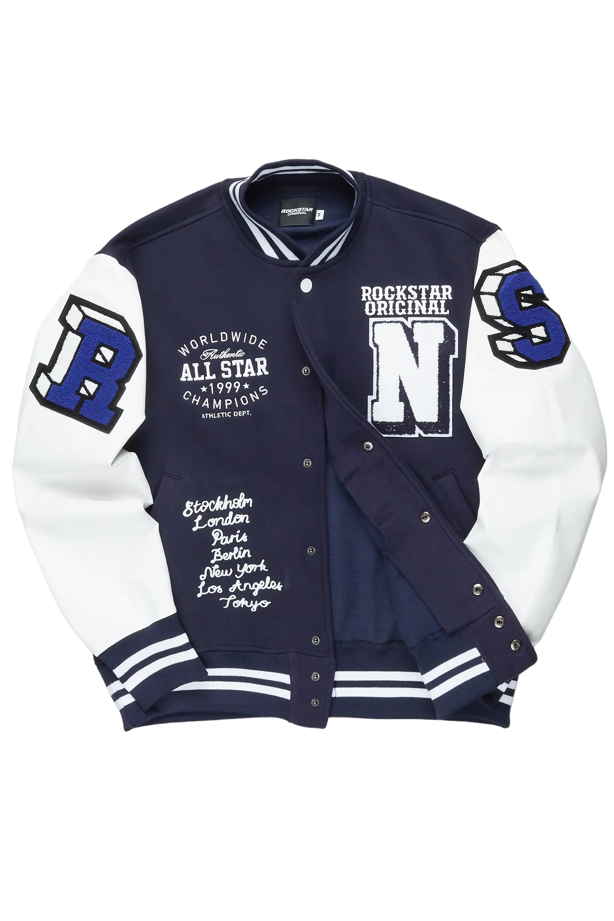 Palta Navy Varsity Jacket - Image 3