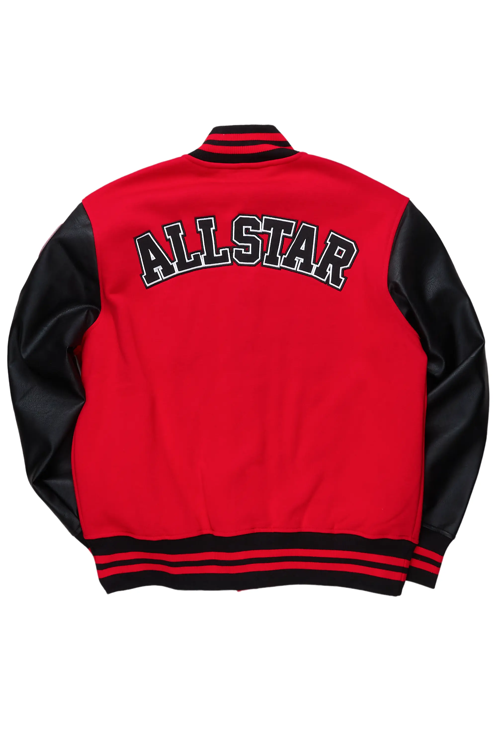 Macall Red Varsity Jacket - Image 8