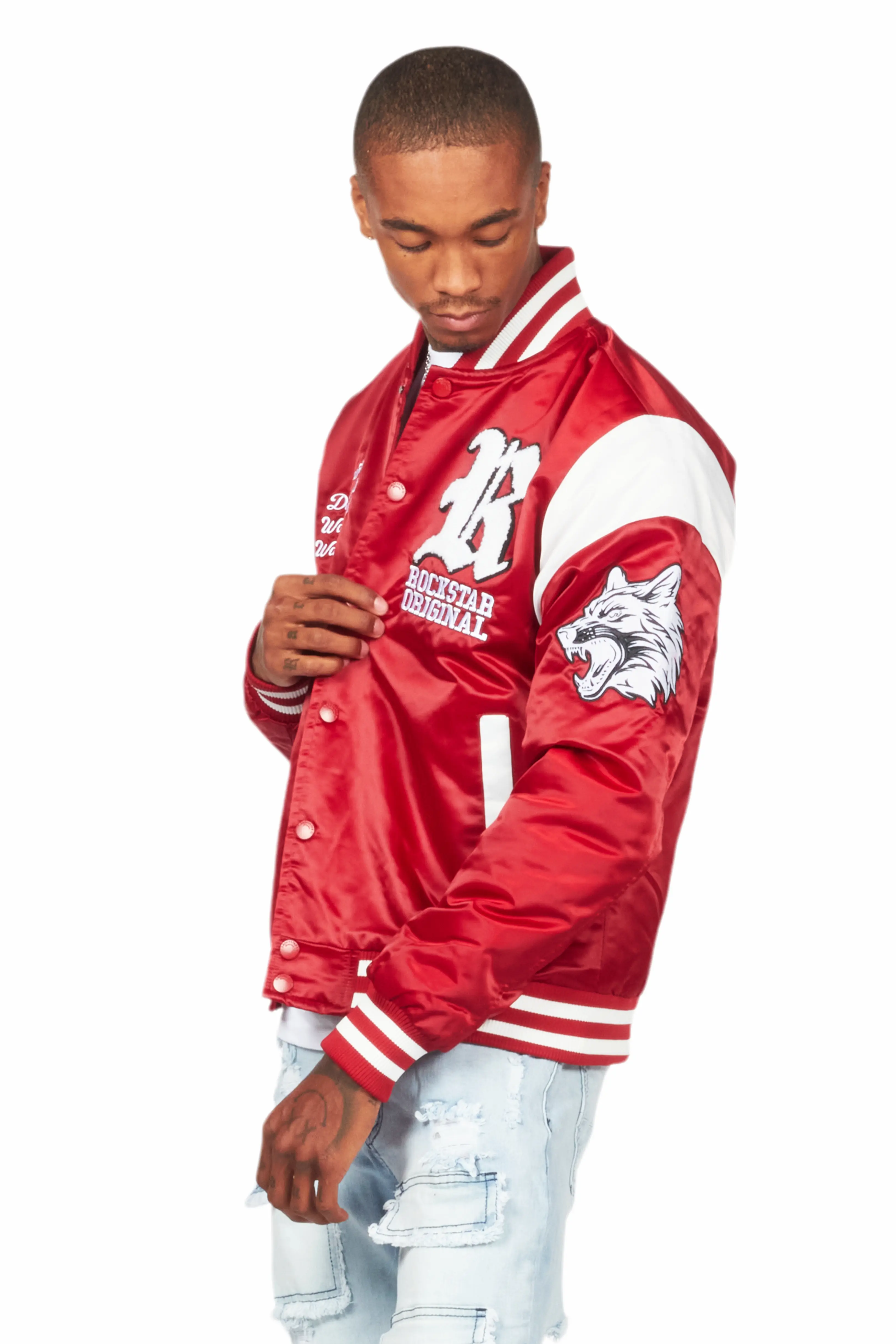 Geir Red Varsity Jacket - Image 6