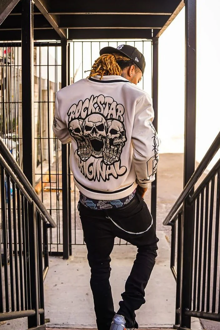 Rune Beige Varsity Jacket - Image 7