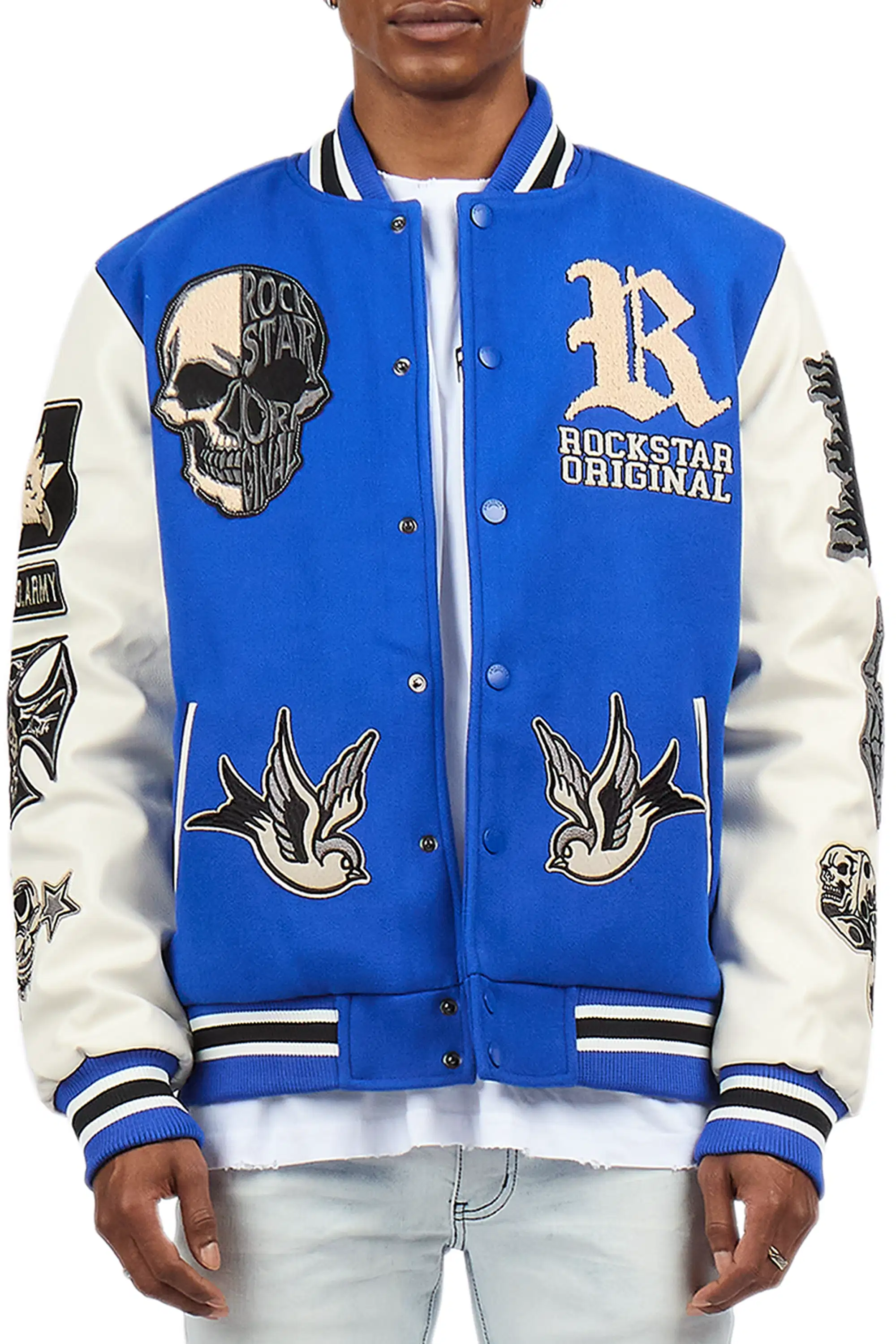 Vidar Royal Blue Varsity Jacket - Image 11