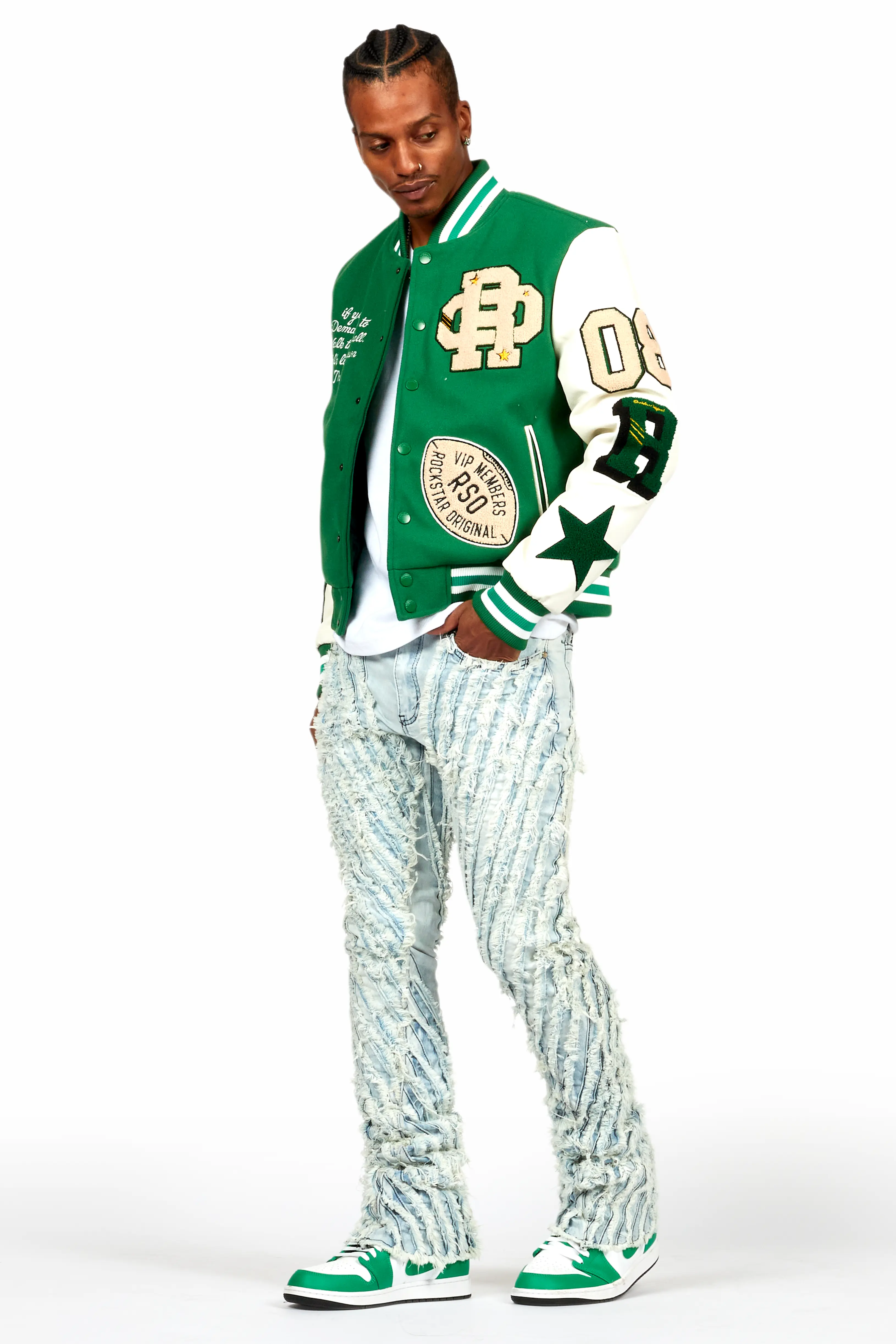 Balser Green Varsity Jacket - Image 5