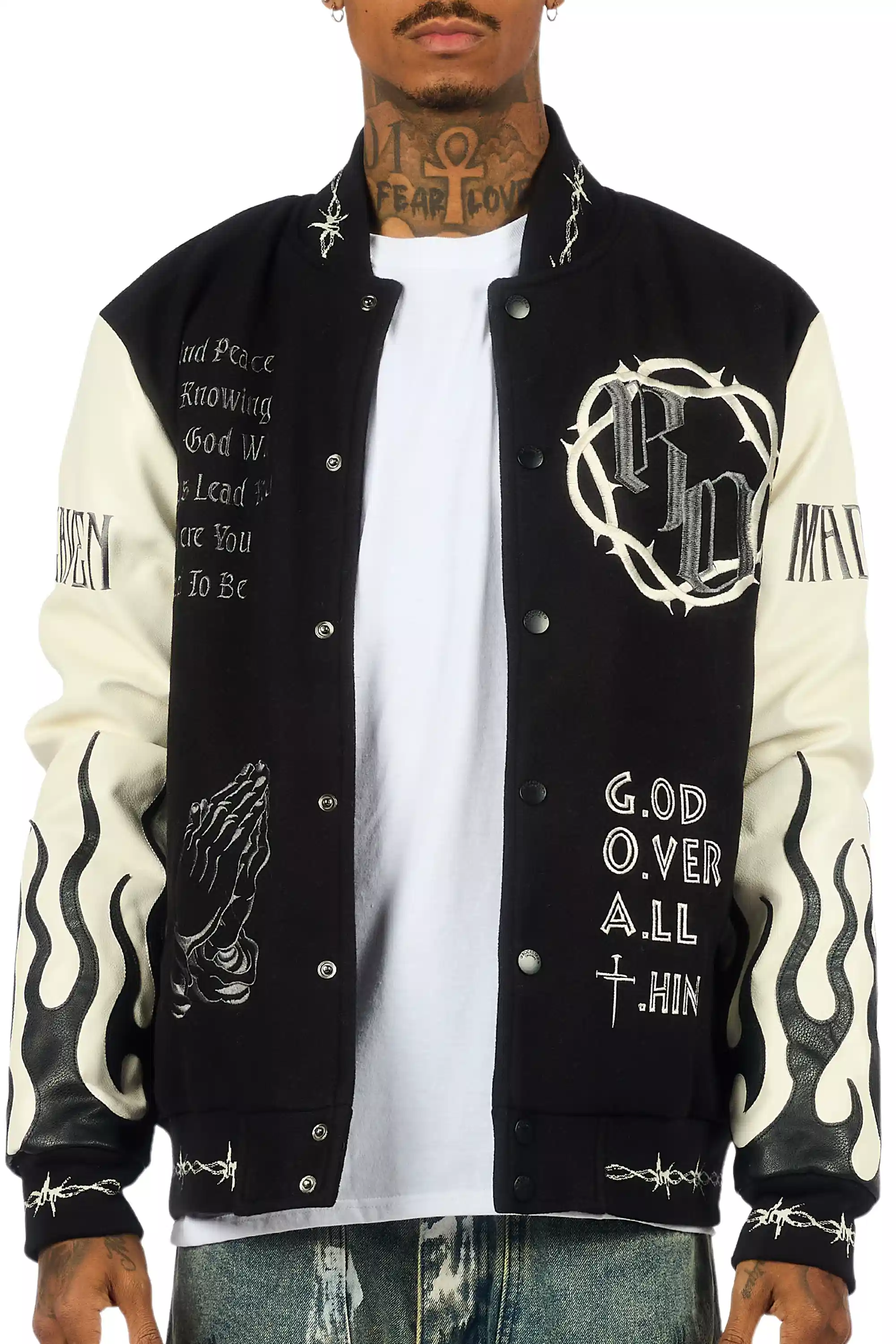 Caelus Black Varsity Jacket - Image 9