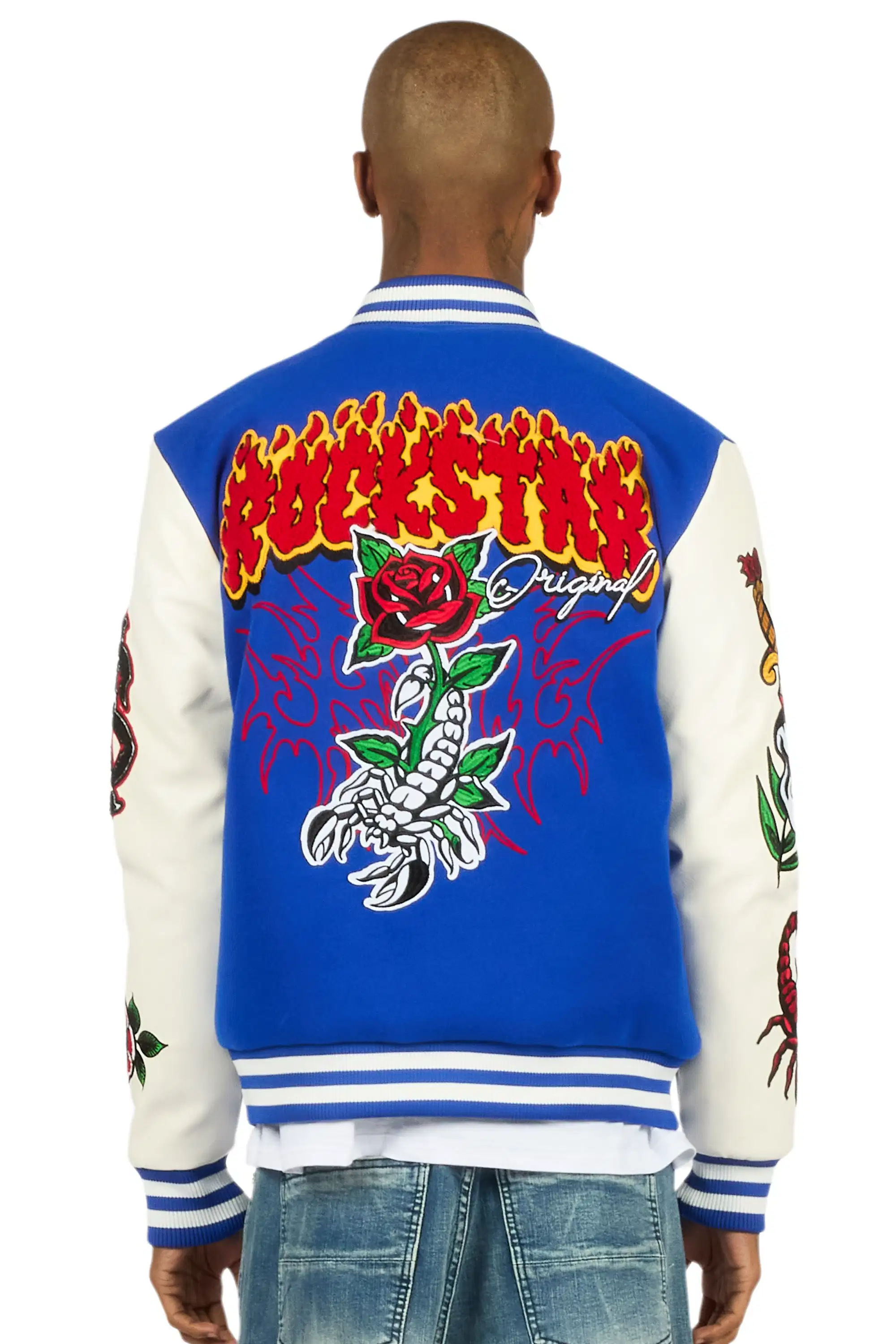 Freshman Royal Varsity Jacket - Image 3
