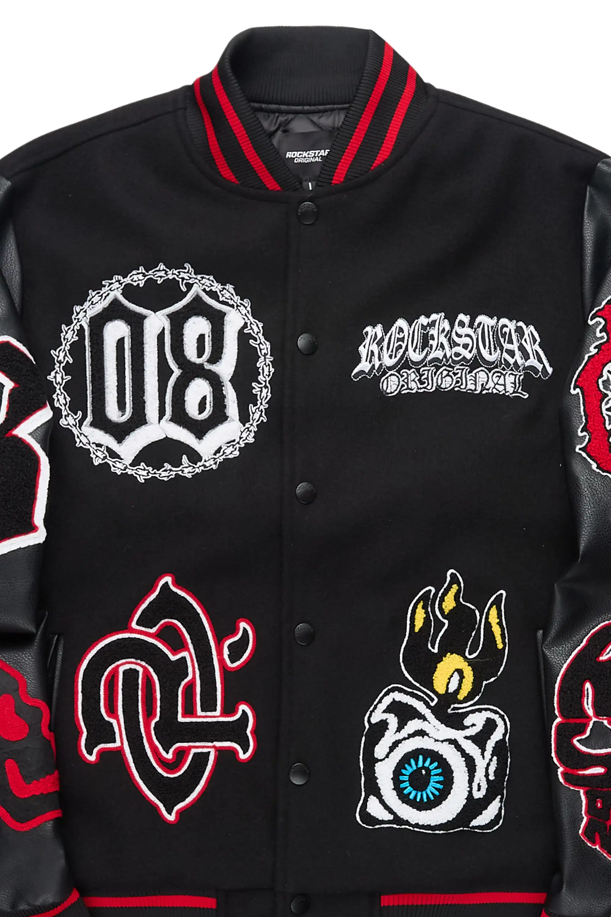 Syndicate Black Varsity Jacket - Image 7