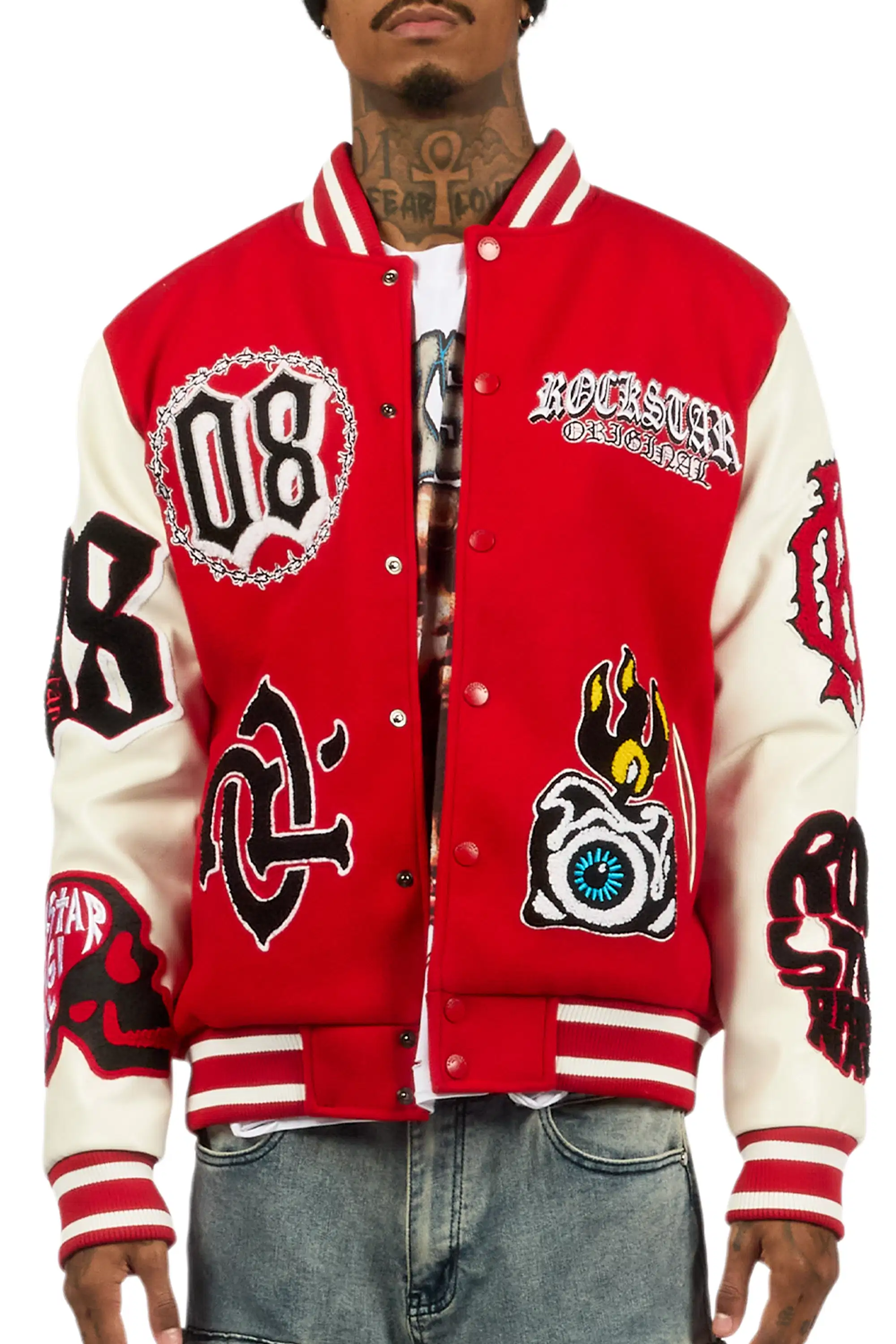 Syndicate Red Varsity Jacket - Image 9