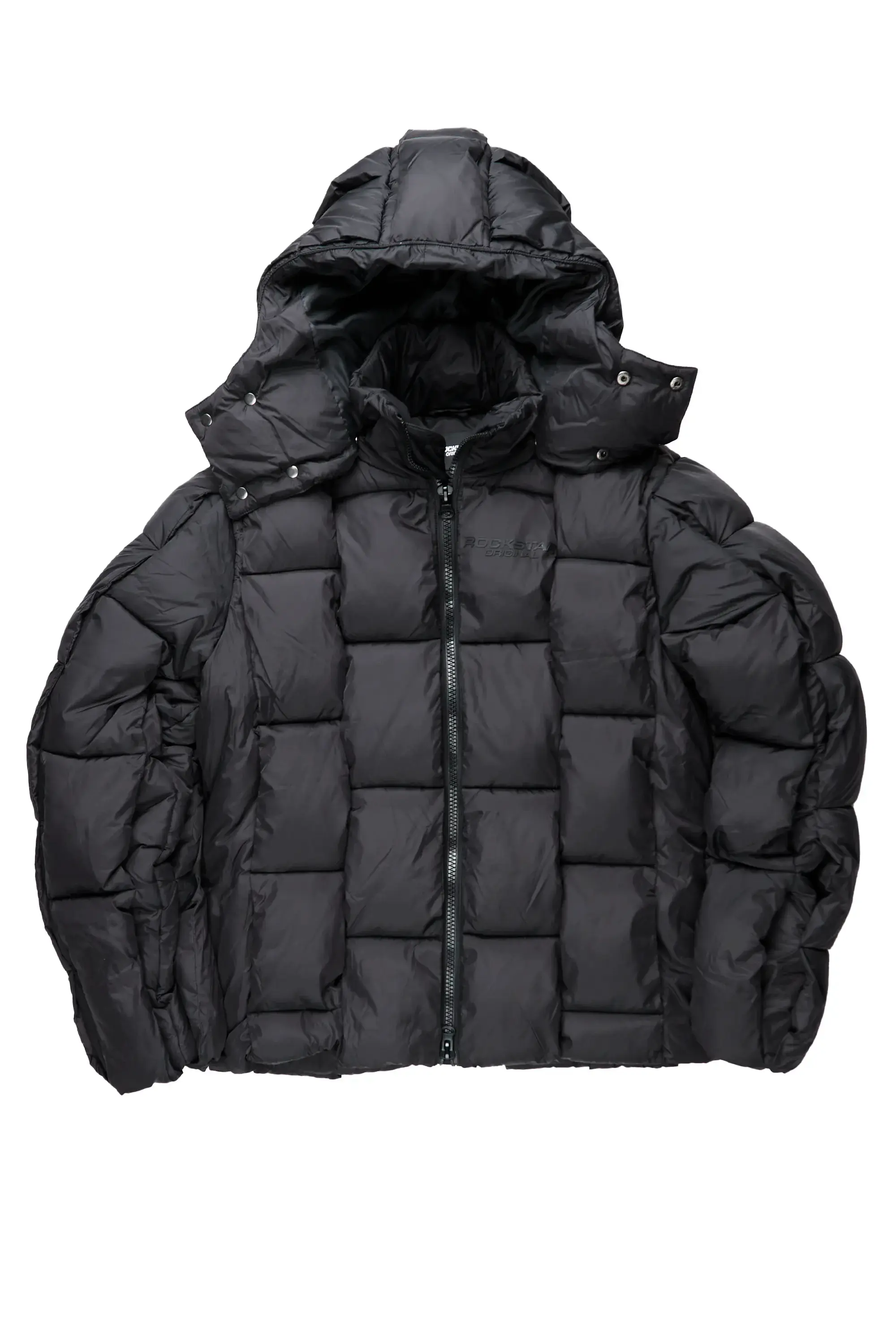 Marley Black Puffer Jacket - Image 2