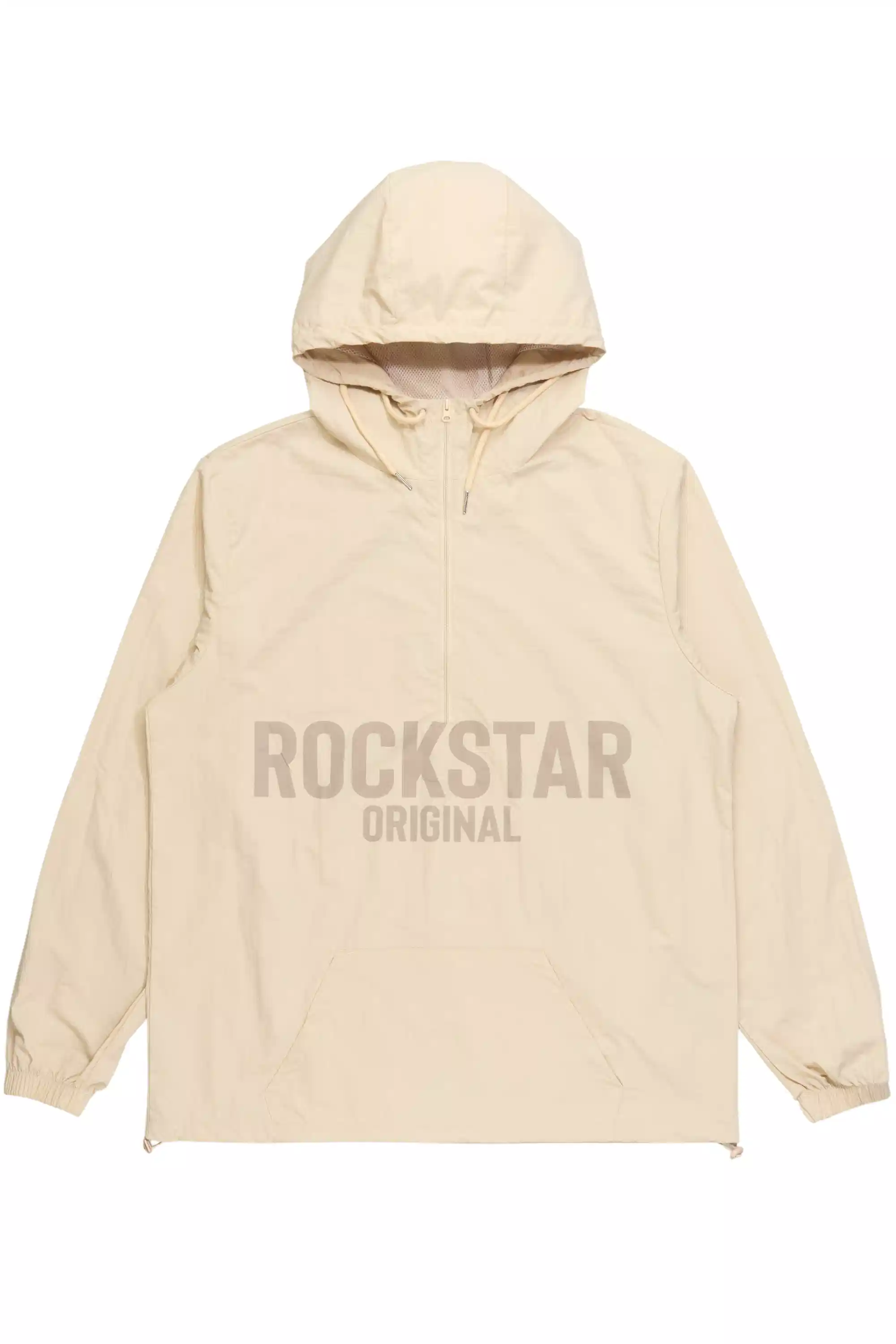 Sana Beige Graphic Windbreaker - Image 9