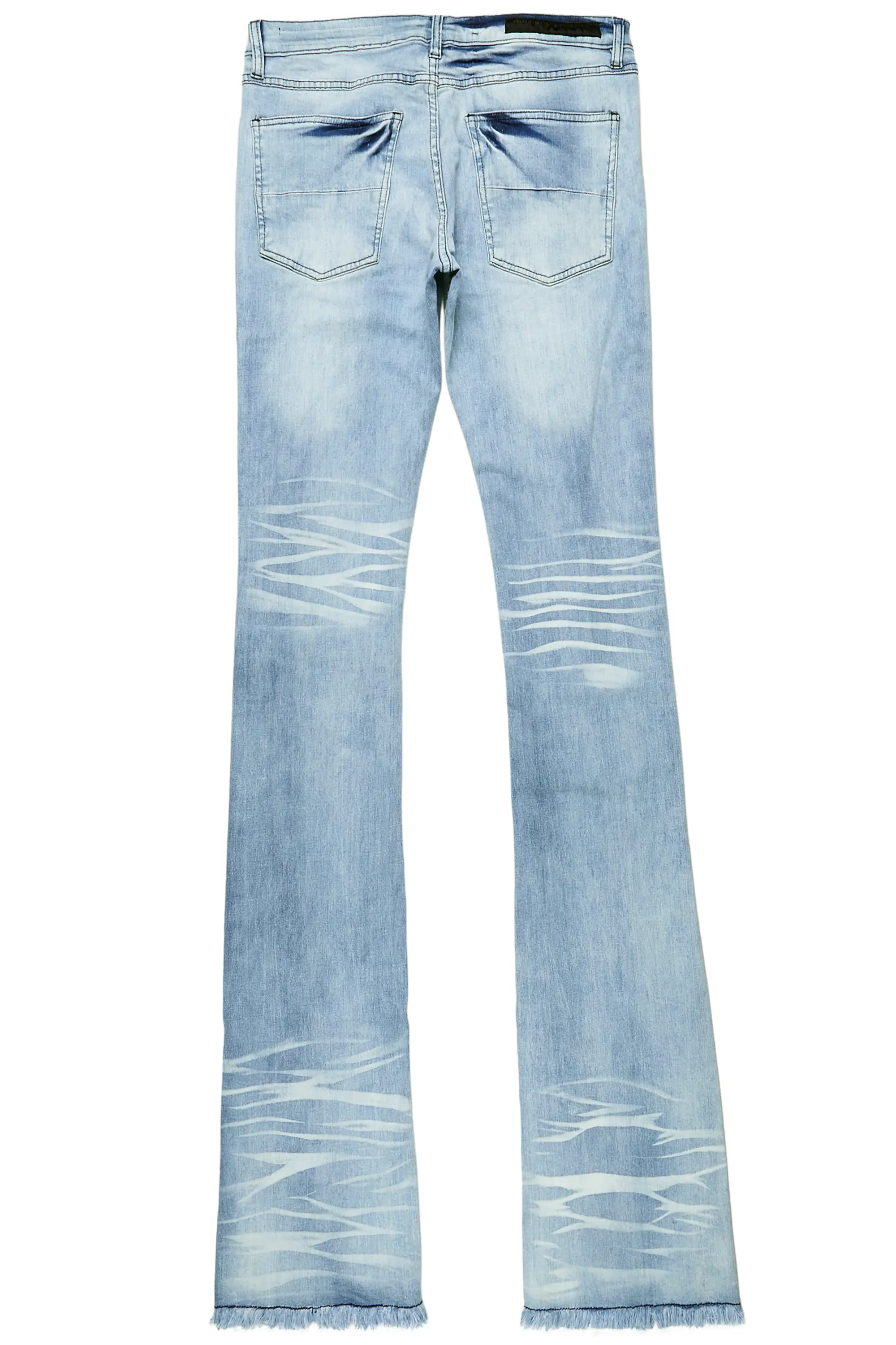 Faby Light Blue Super Stacked Flare Jean - Image 8