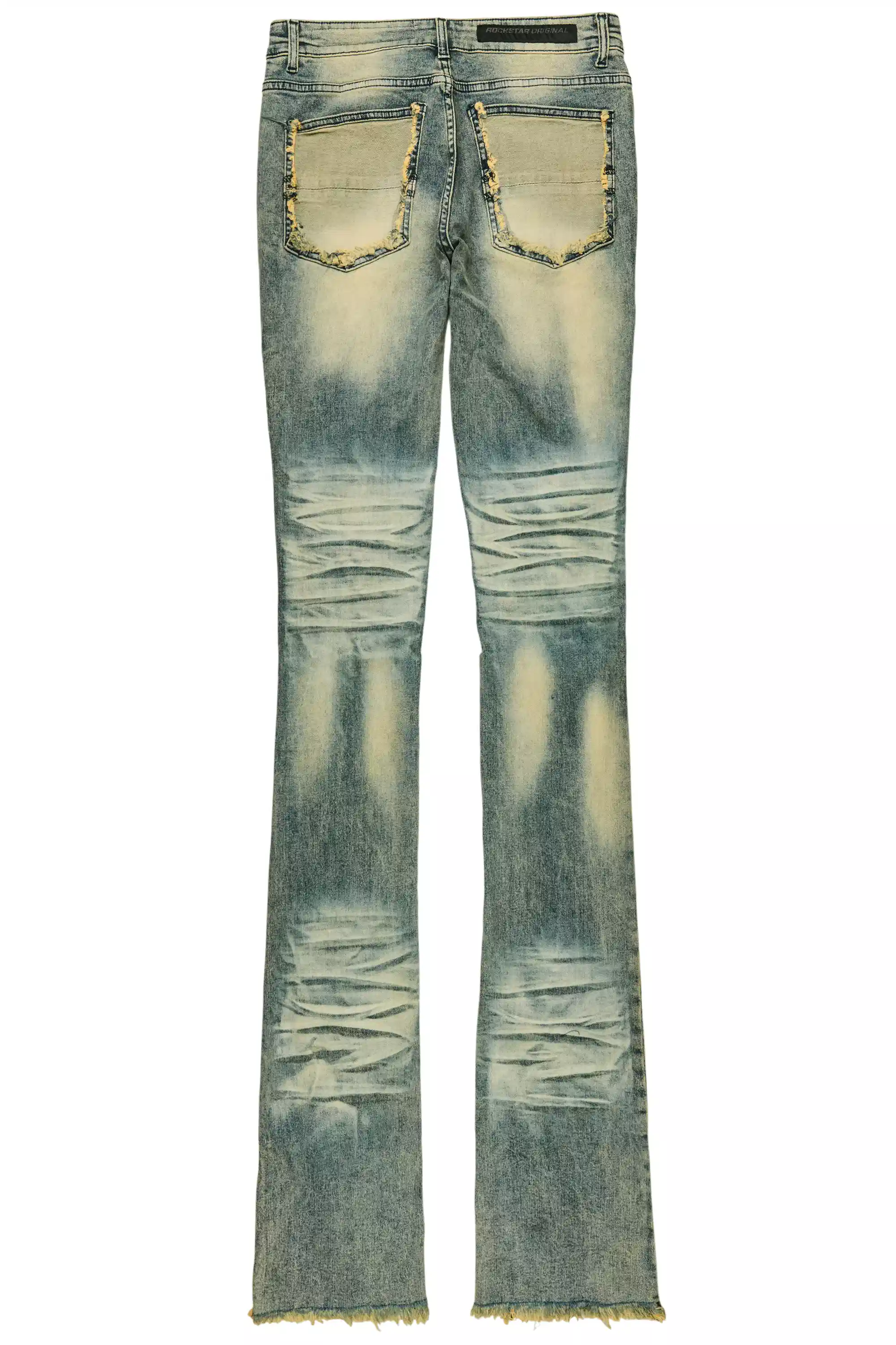 Petrus Tint Blue Super Stacked Flare Jean - Image 10