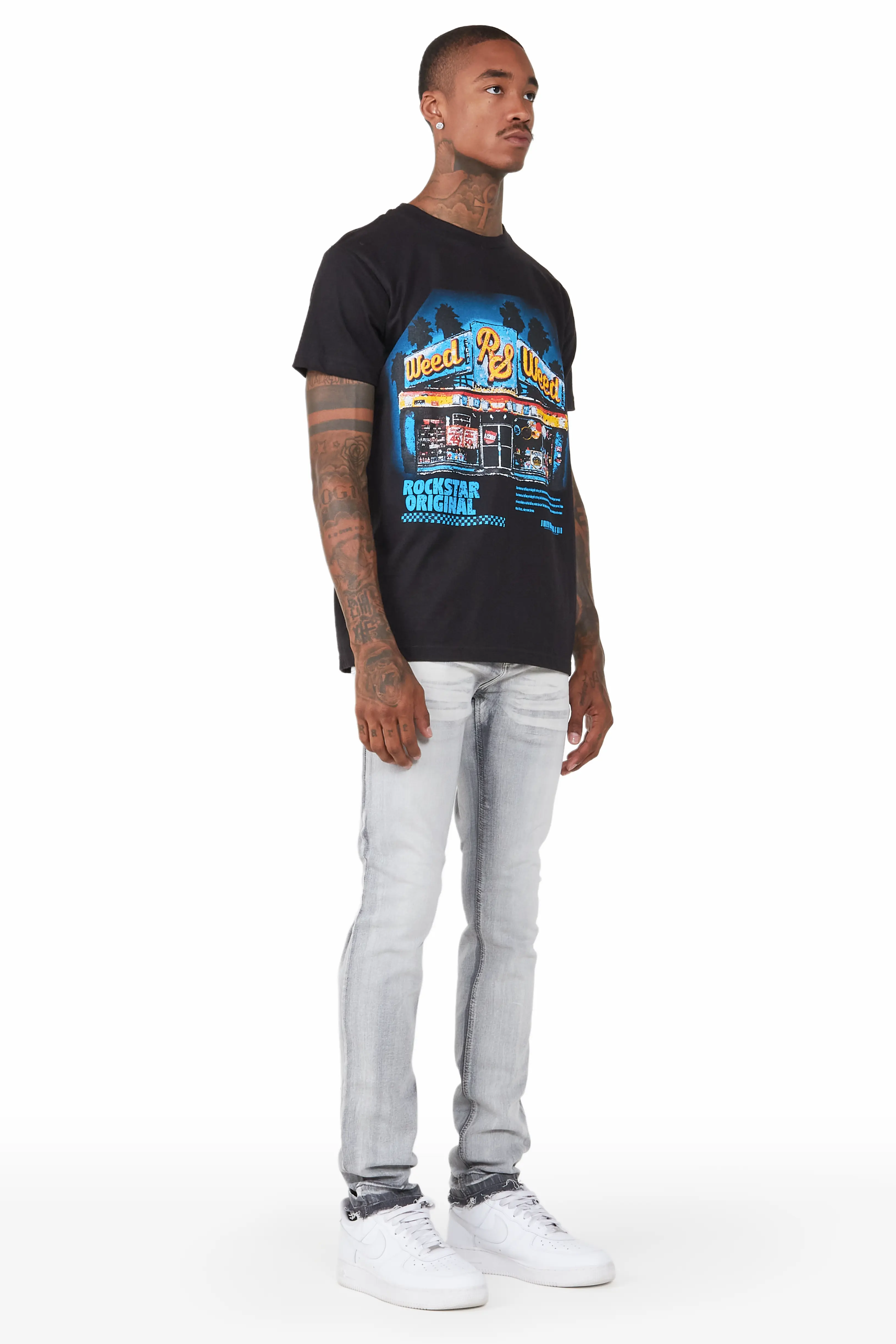 Jaecee Grey Denim Jean - Image 3