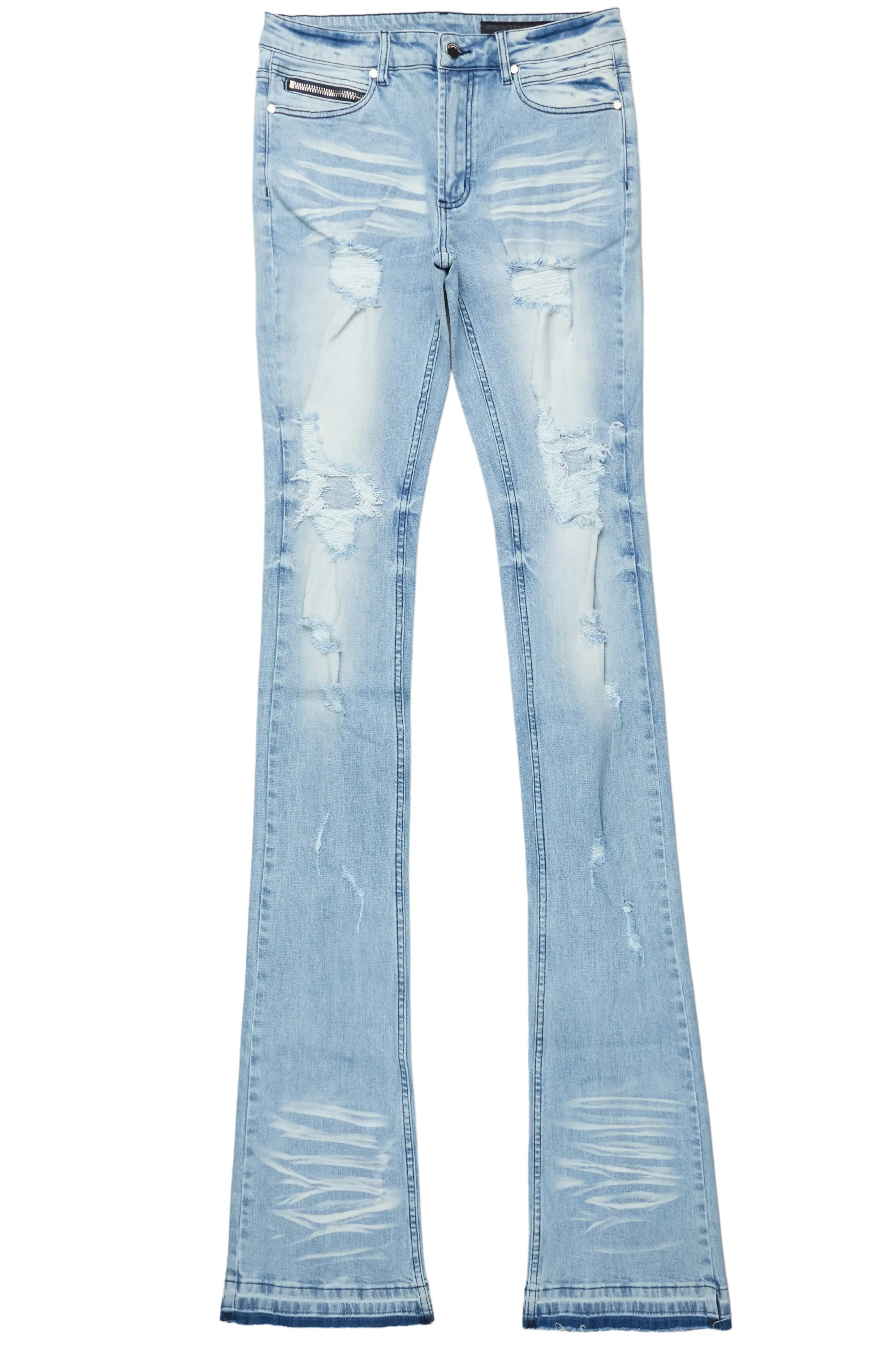 Jaiir Blue Super Stacked Jean - Image 2