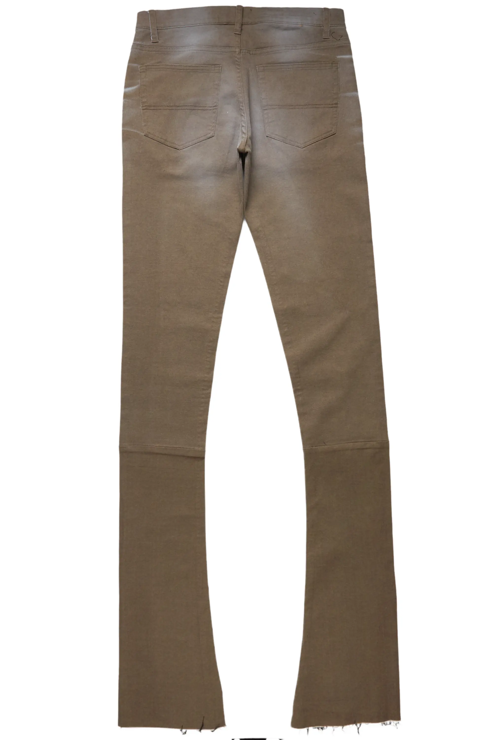 Filip Khaki Super Stacked Flare Jean - Image 8