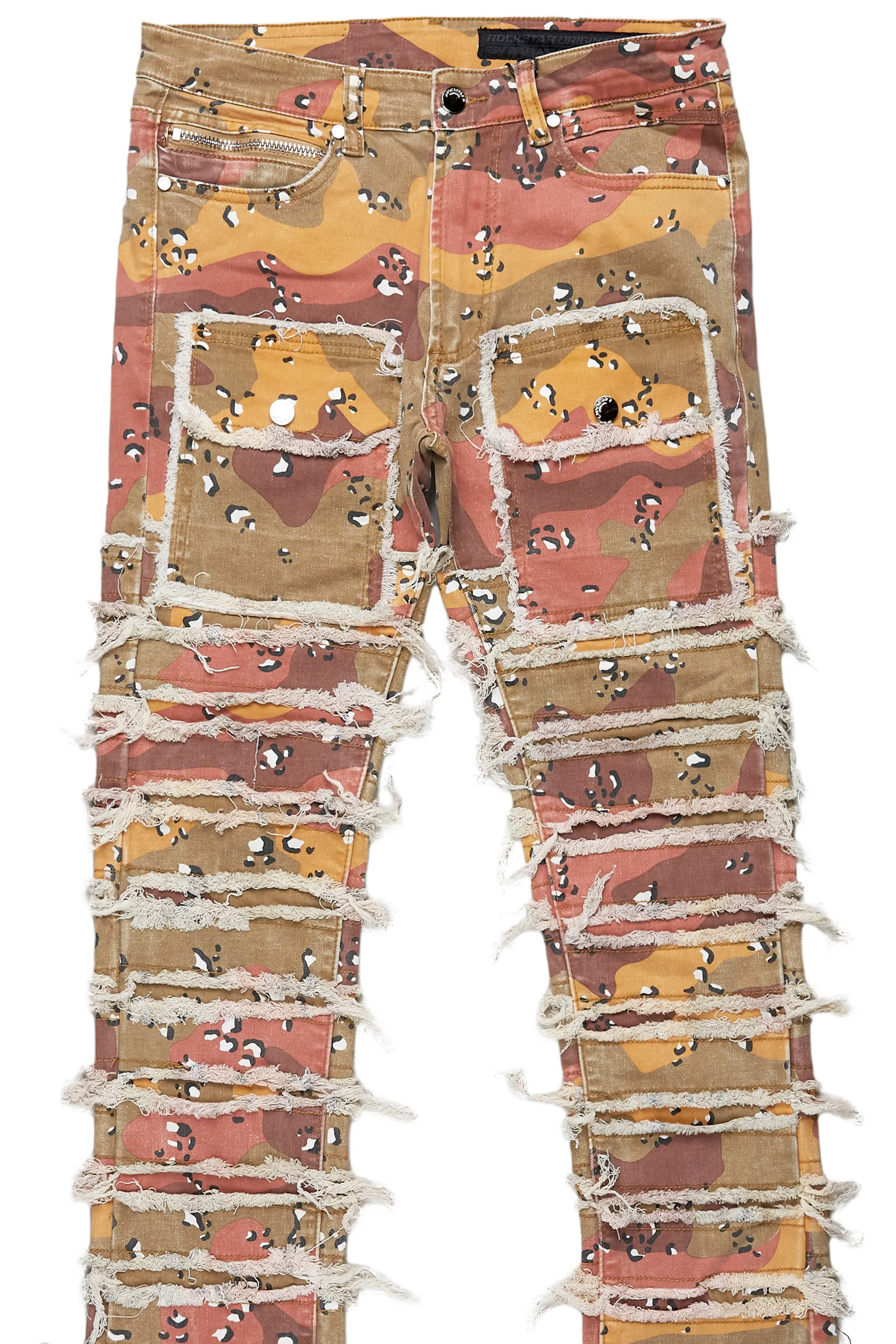 Kinby Multi Camo Stacked Flare Jean - Image 6