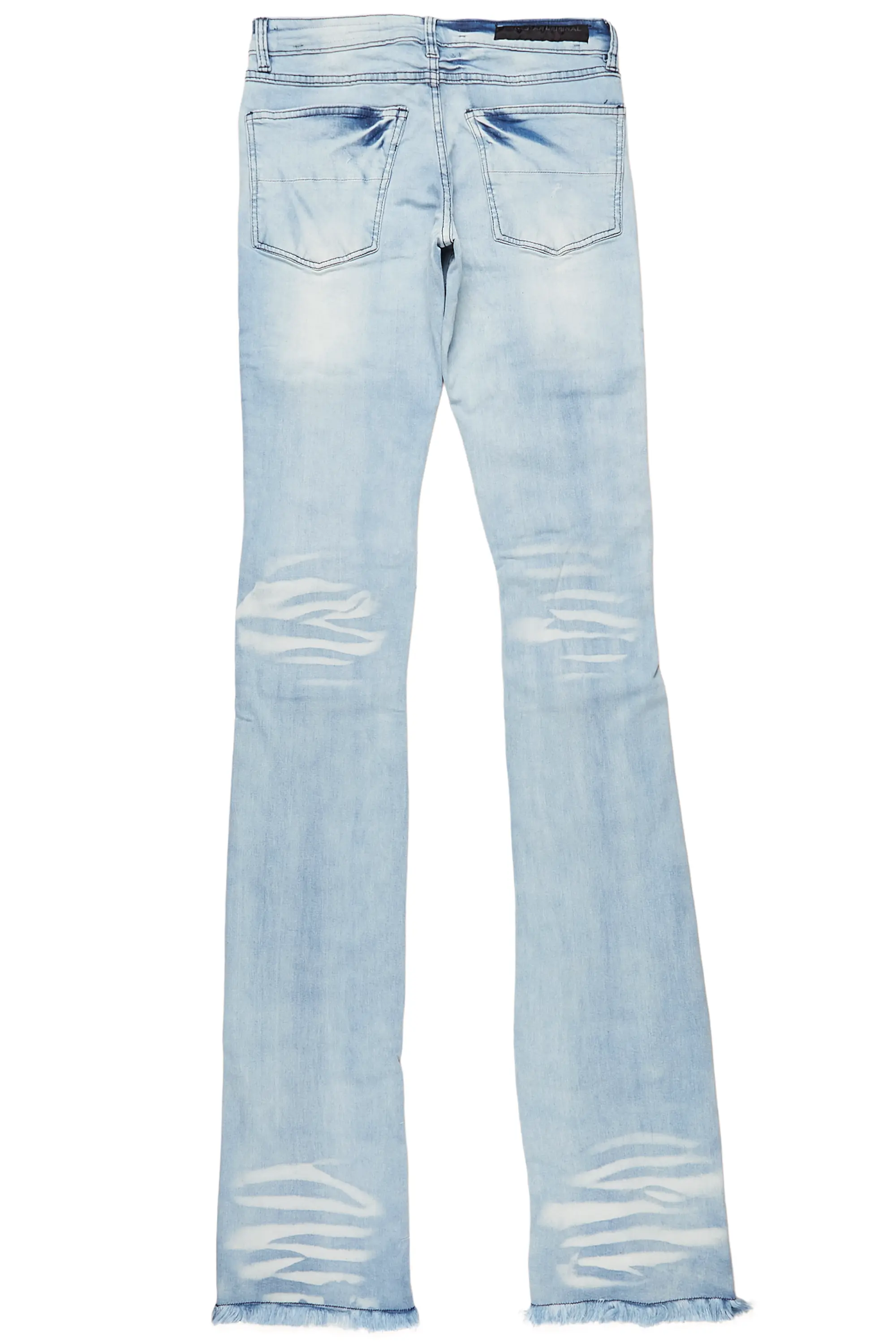Asle Blue Super Stacked Flare Jean - Image 8