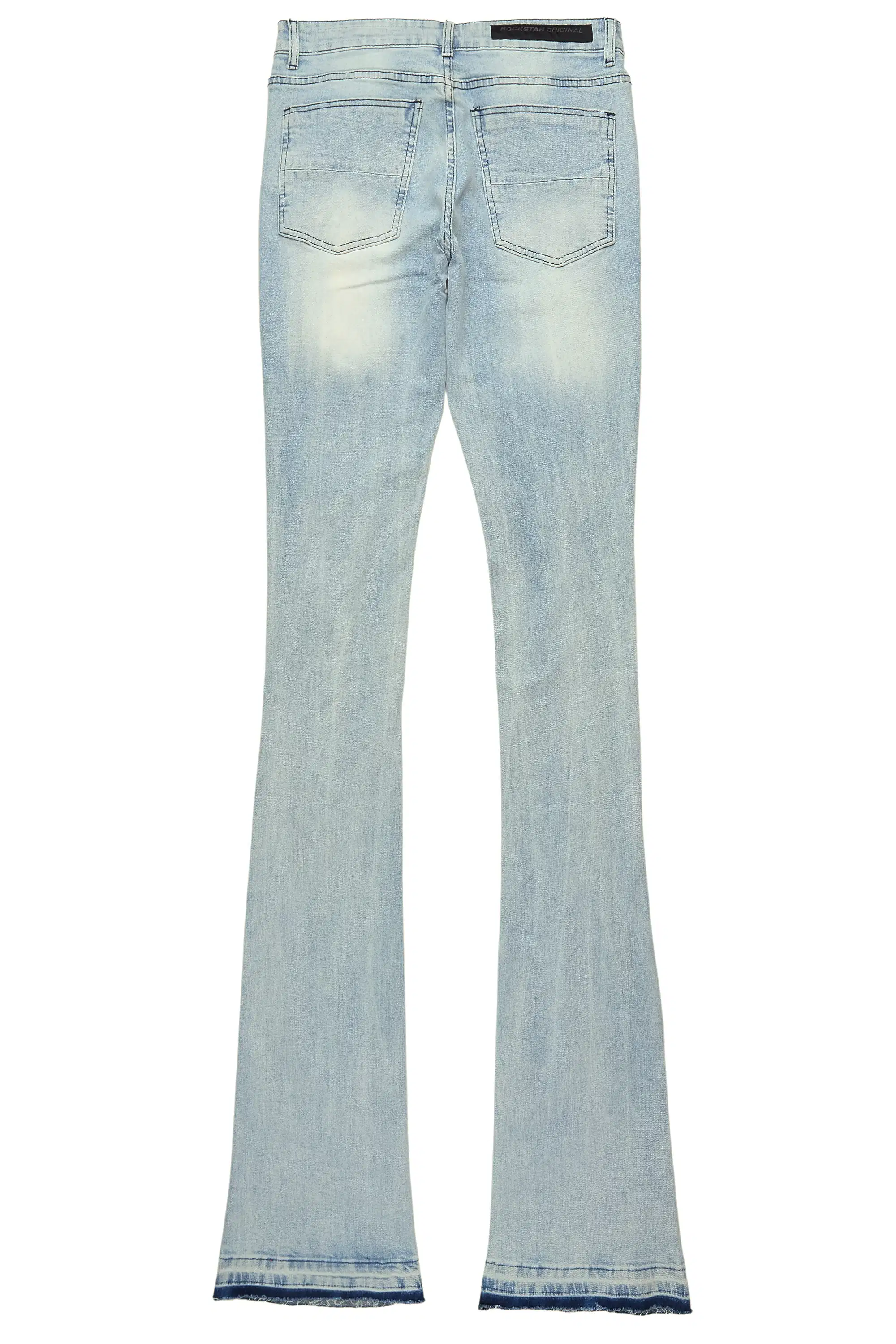 Olivier Stellan Blue Super Stacked Flare Jean - Image 8