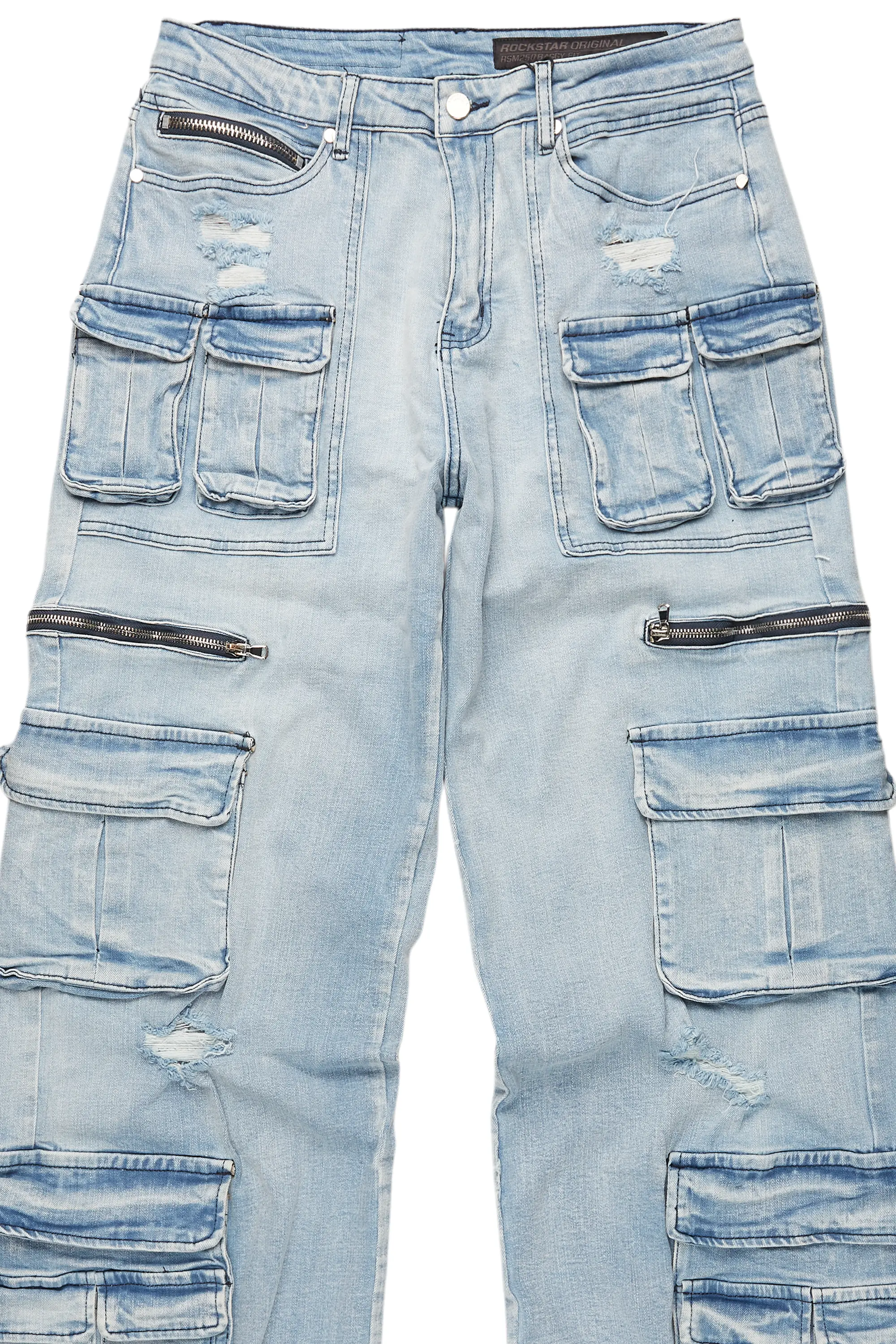 Zorig Light Blue Baggy Fit Jean - Image 8