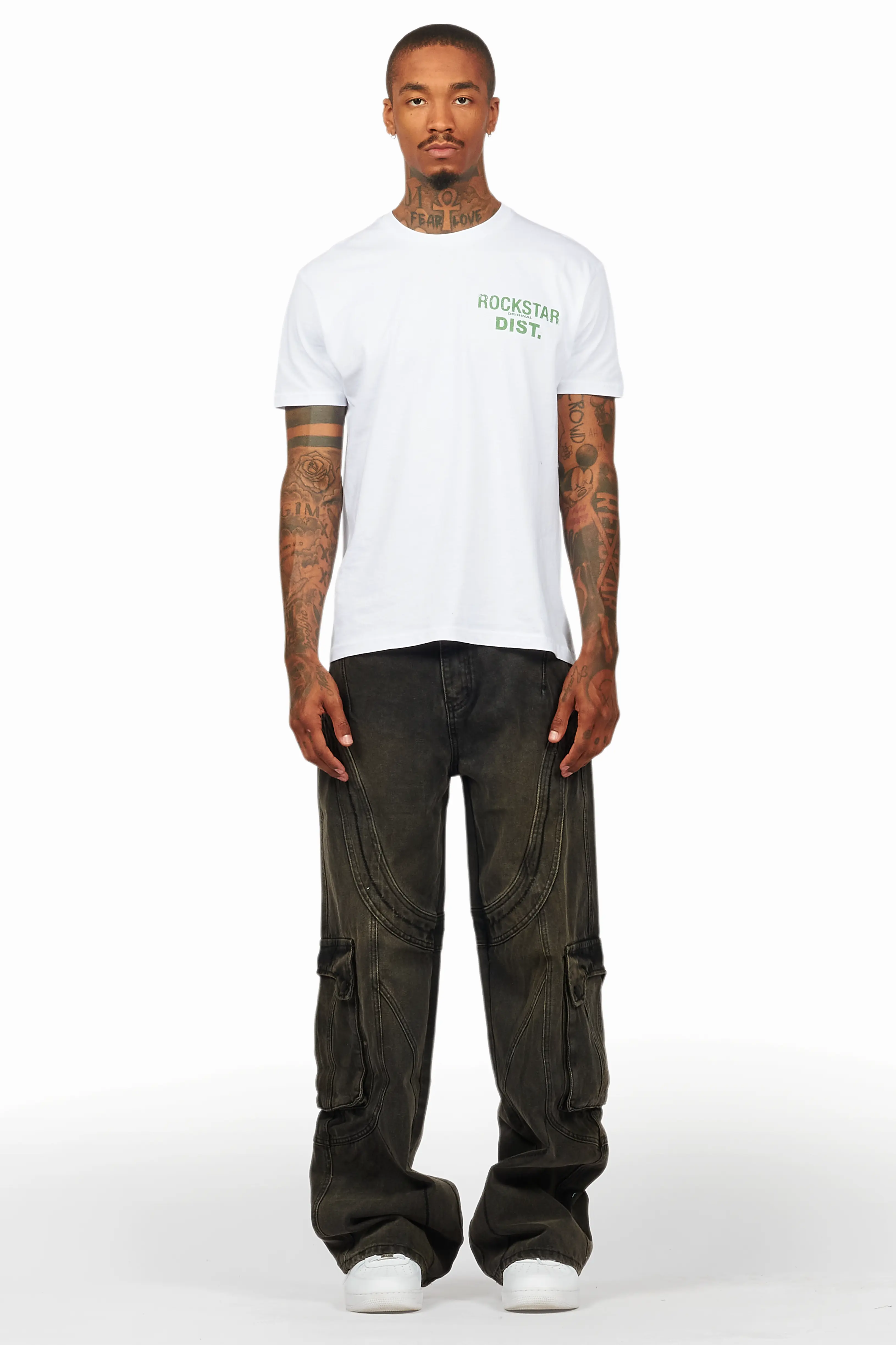 Denmot Dark Grey Baggy Fit Jean - Image 3
