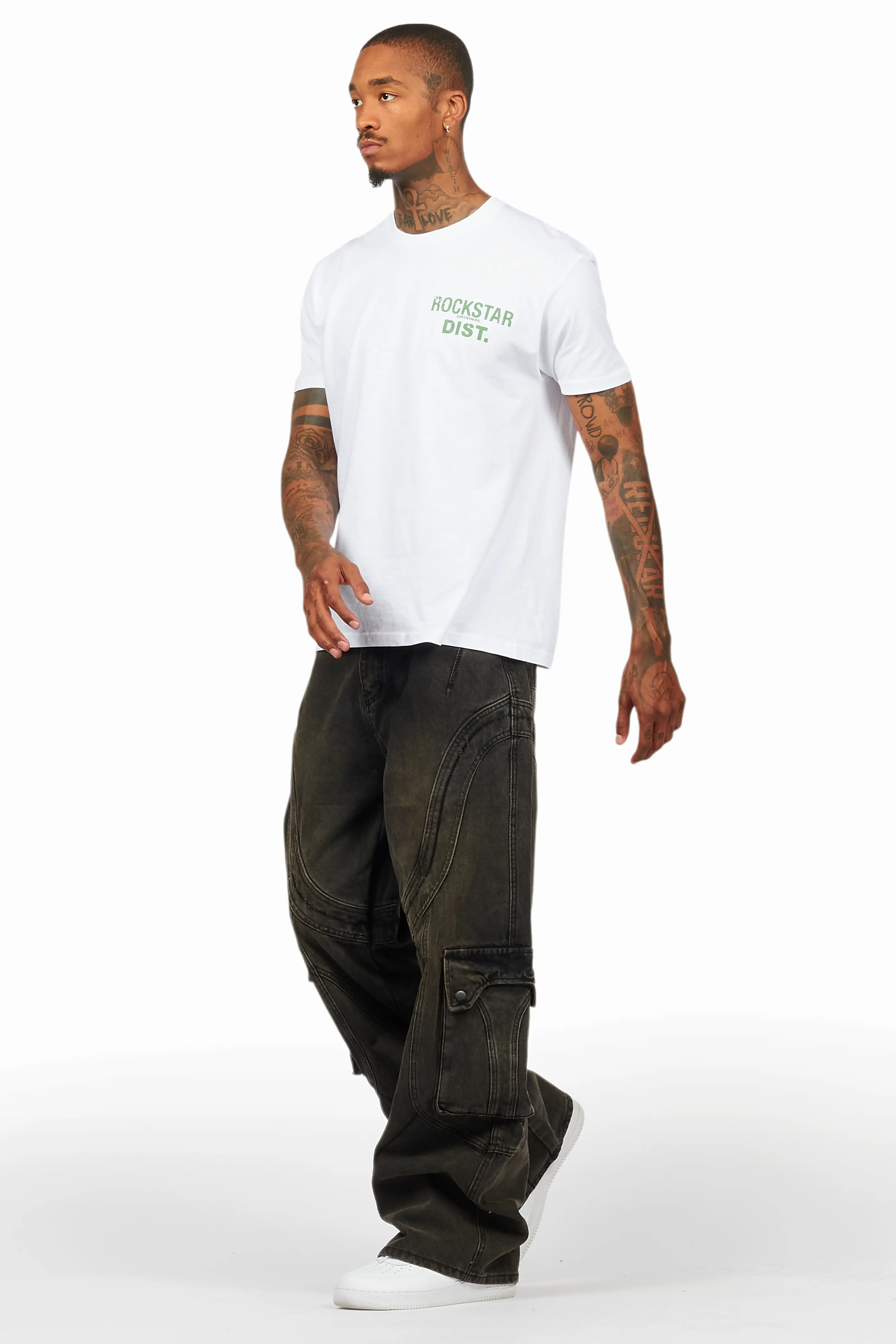 Denmot Dark Grey Baggy Fit Jean - Image 6