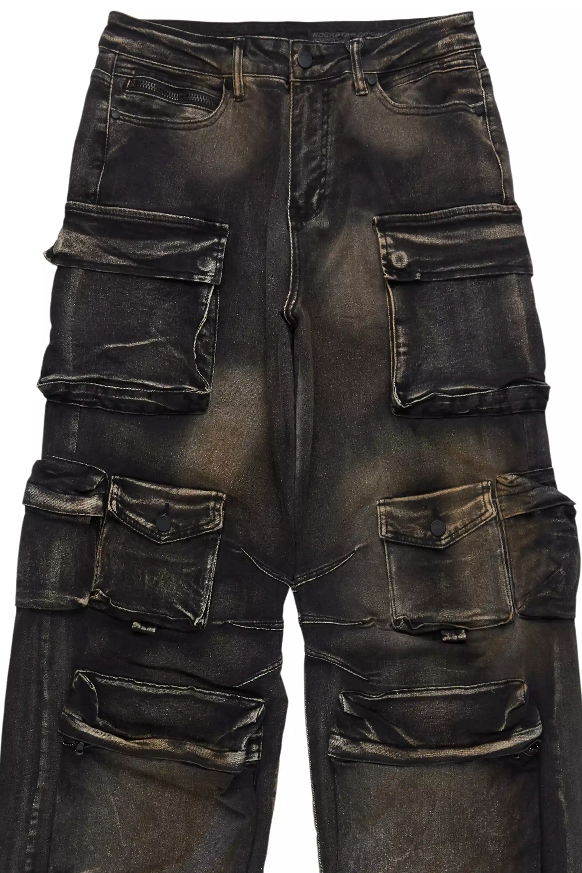 Mahesh Tint Grey Baggy Cargo Jean - Image 9