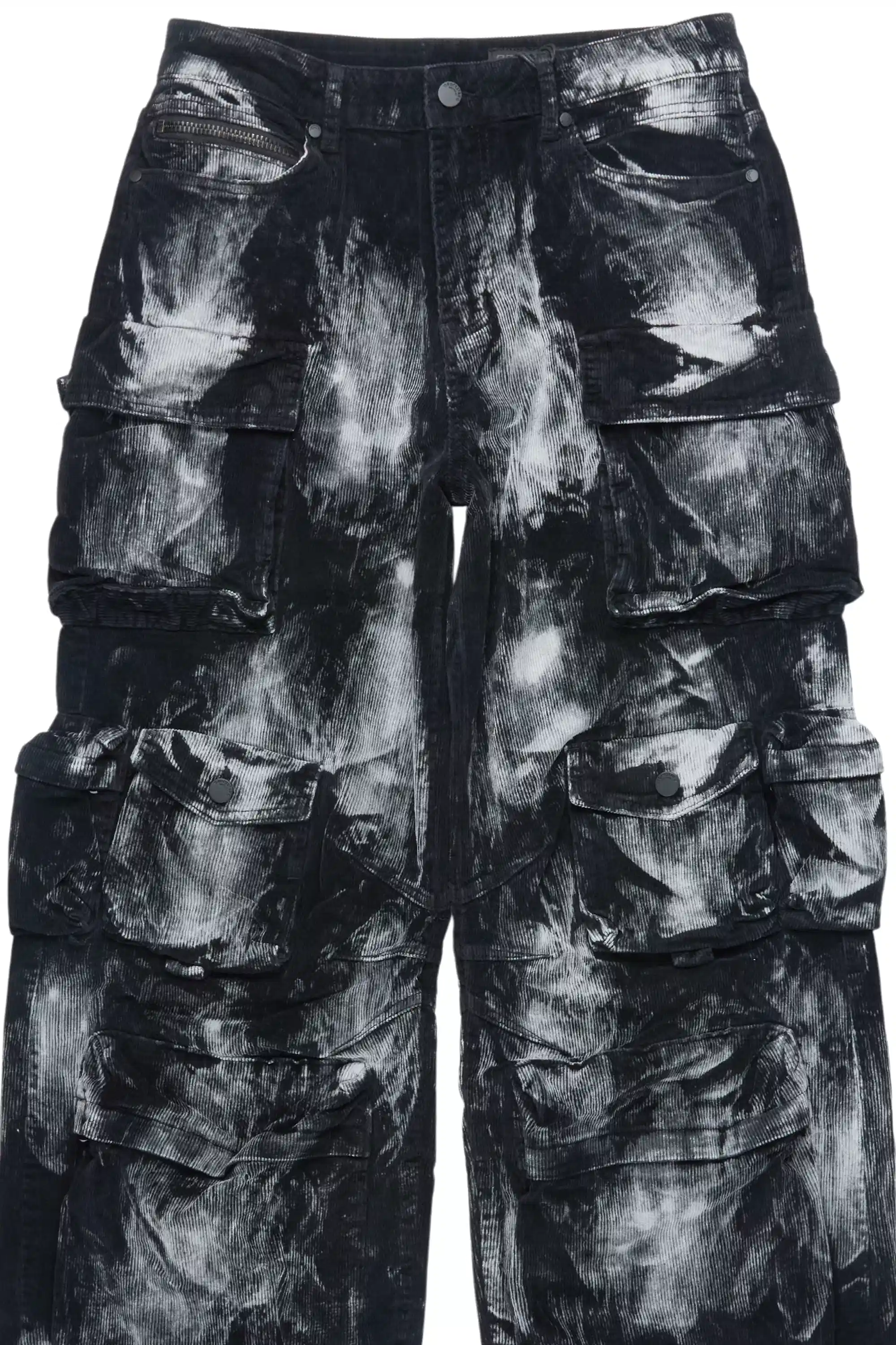 Mahesh Black Baggy Cargo Corduroy Pant - Image 2