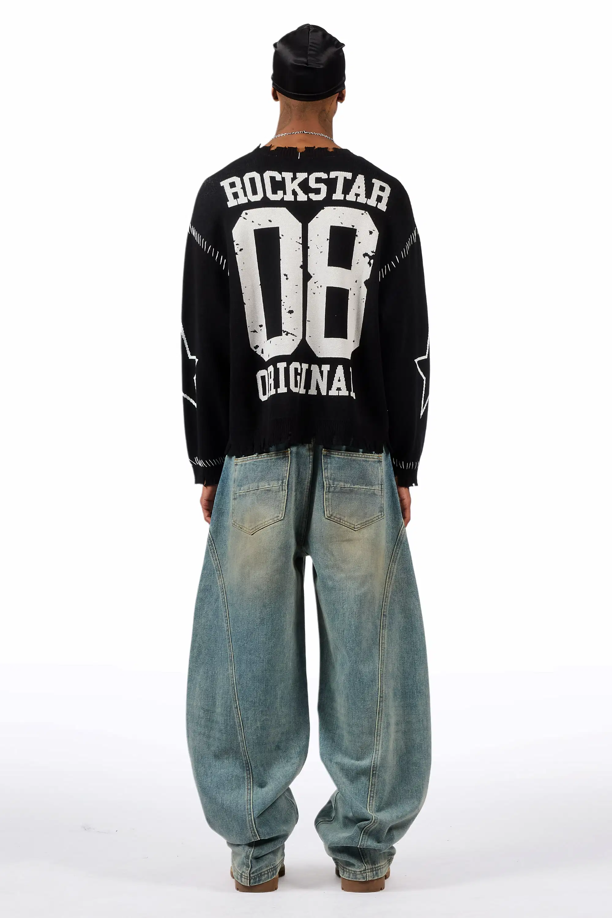 Malix Dirty Blue Barrel fit Jean - Image 6