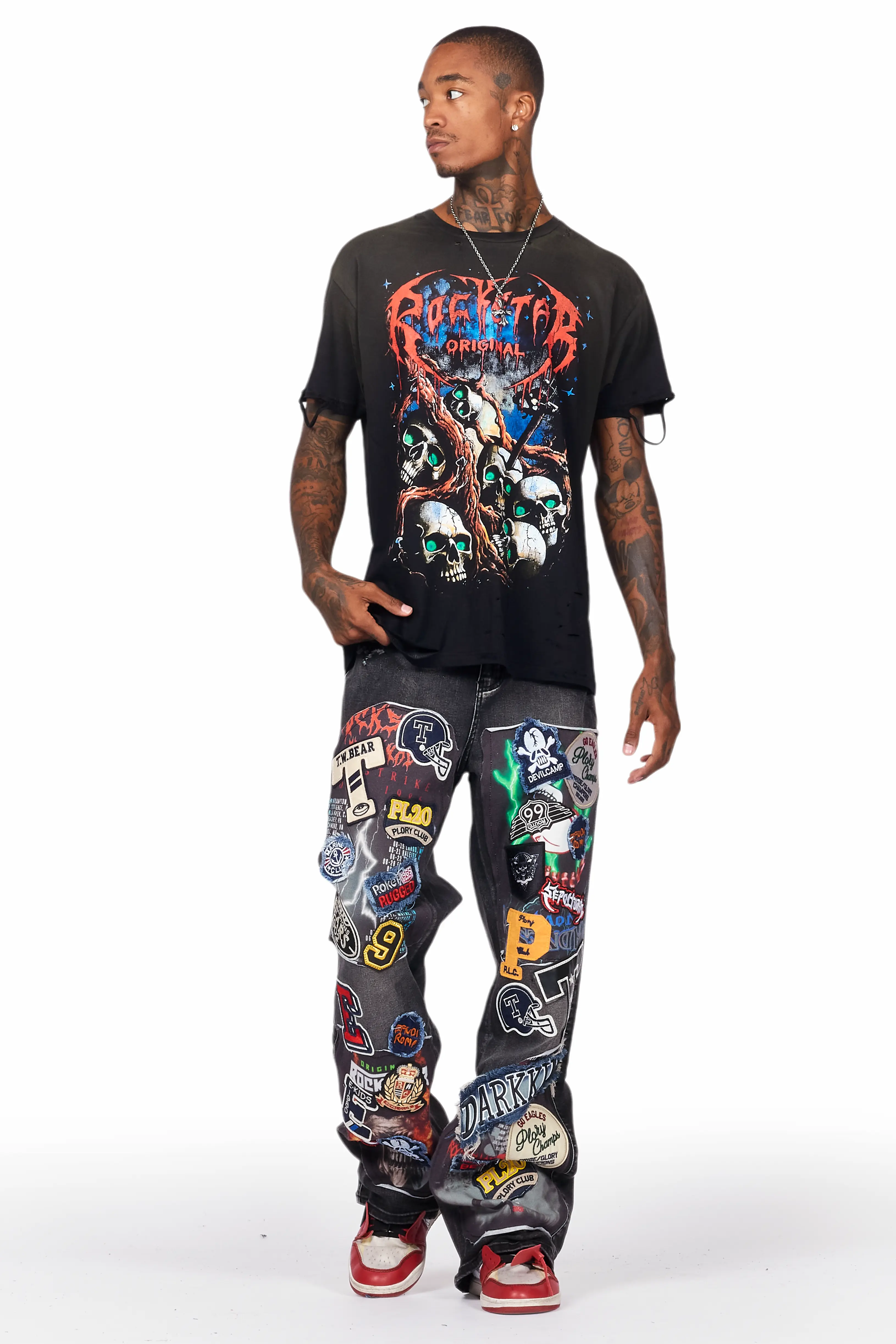 Arvid Dark Grey Baggy Fit Jean - Image 3