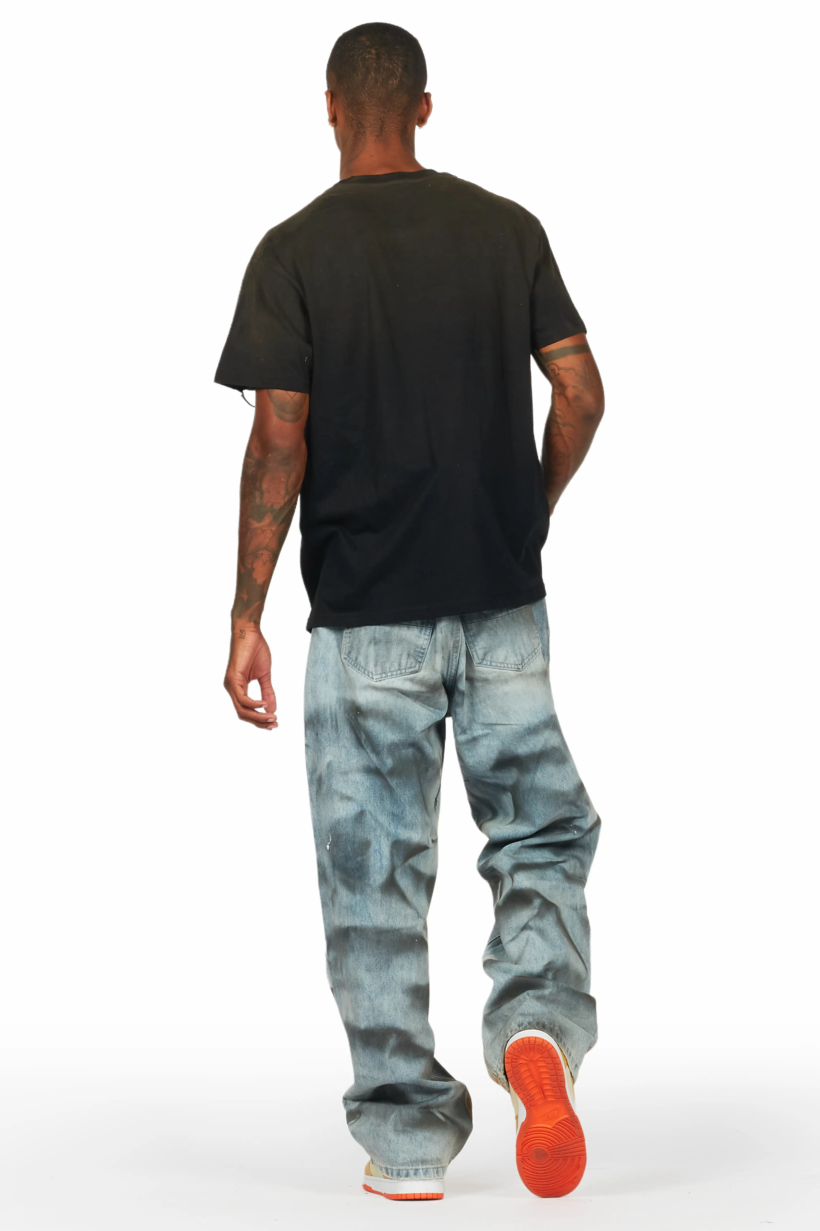 Yonah Blue Baggy Fit Jean - Image 5