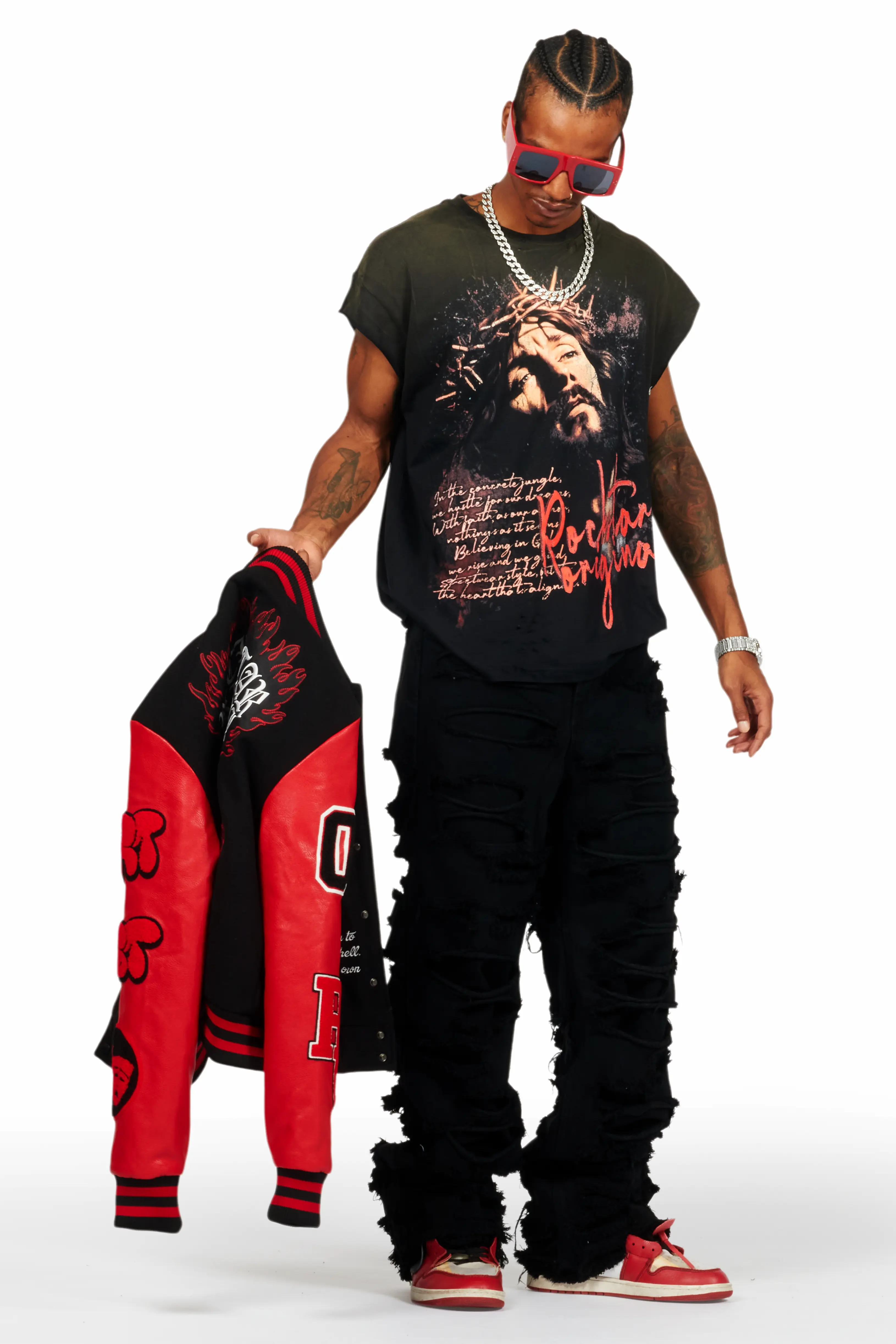 Luisu Black Baggy Fit Jean - Image 7