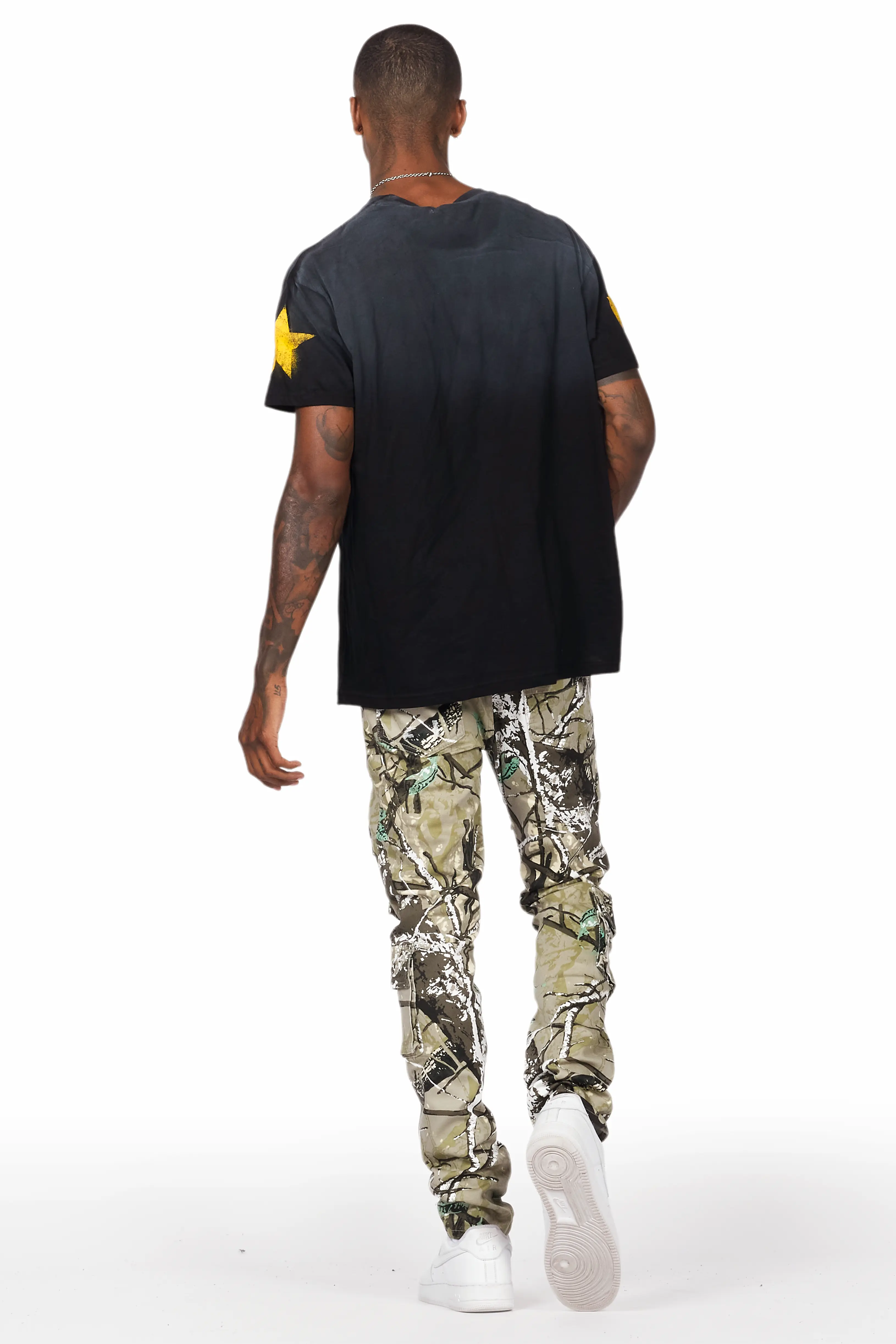 Adril Tree Camo Skinny Fit Cargo Jean - Image 5