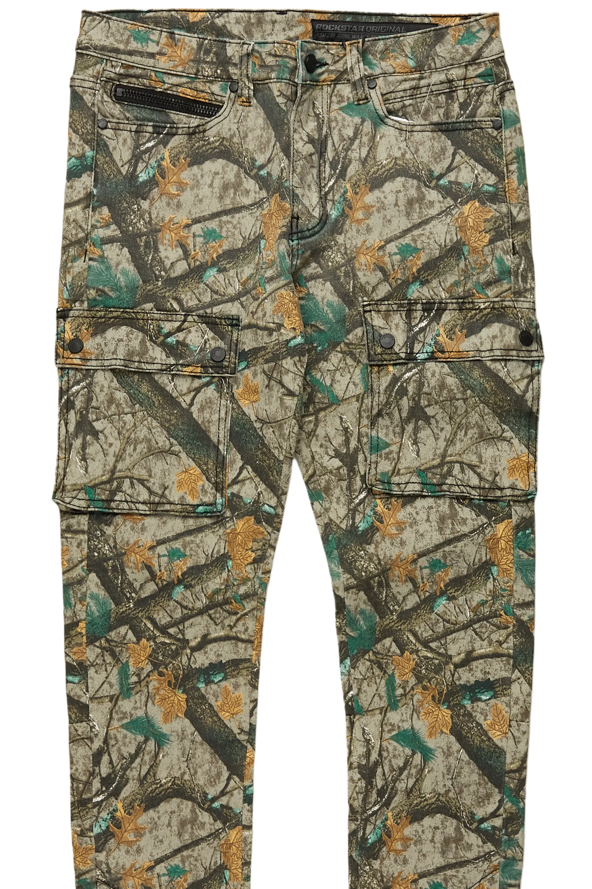 Adril Brown Tree Camo Skinny Fit Jean - Image 8